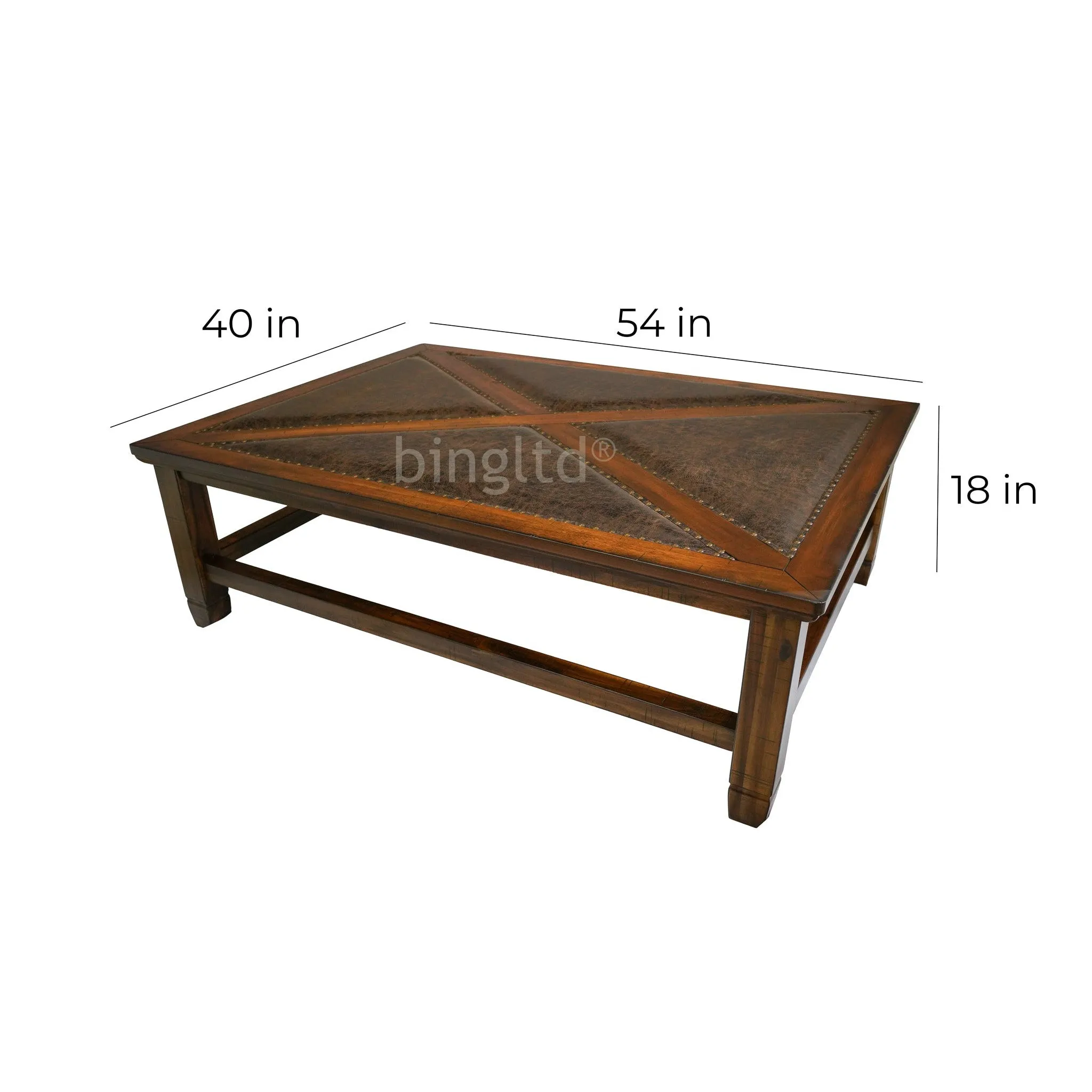 18" Tall Leder Coffee Table(TC765-AC-101)