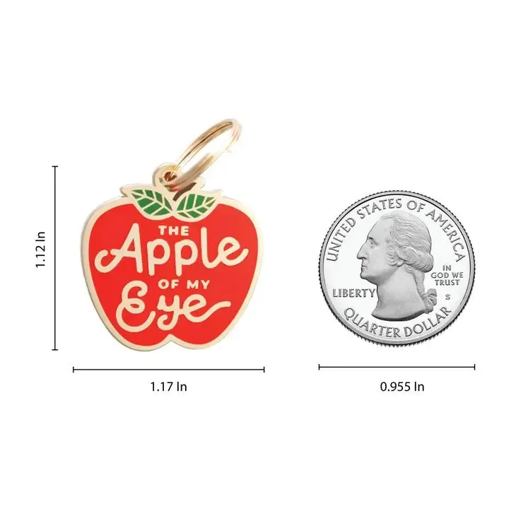 Apple of My Eye Pet ID Tag