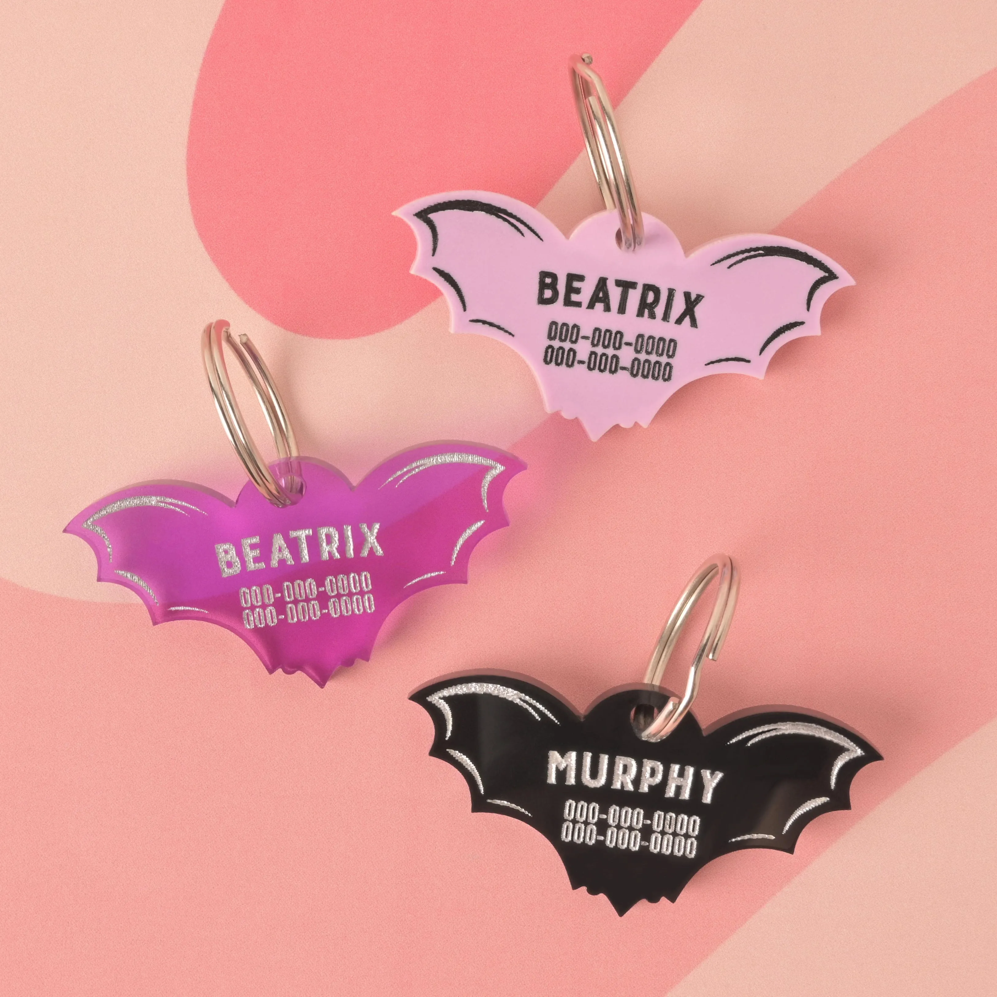 Bat Personalized Pet Tag