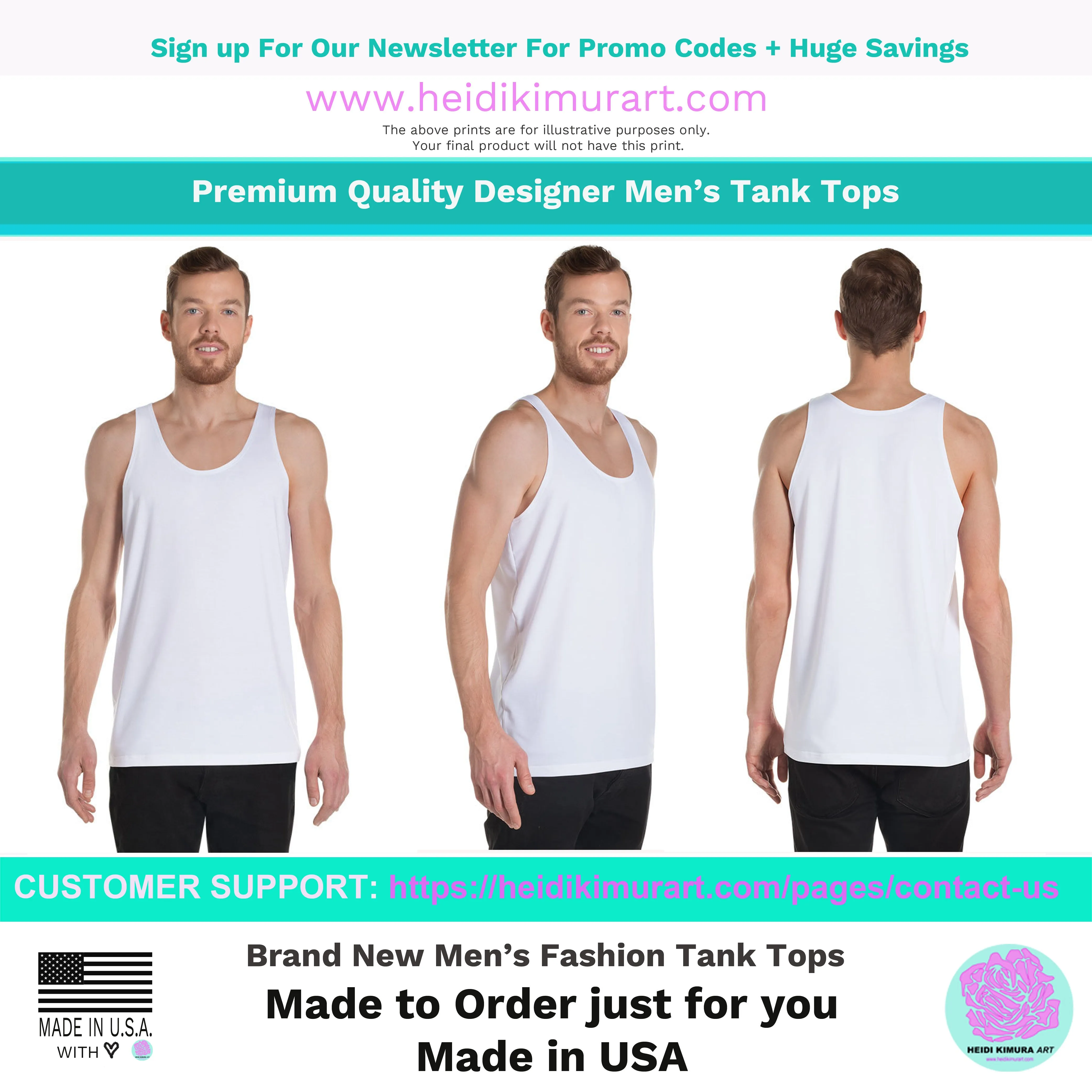 Black Wavy Unisex Tank Top, Premium Quality Men's Unisex Tank Top-Made in USA/EU/MX (US Size: XS-2XL)