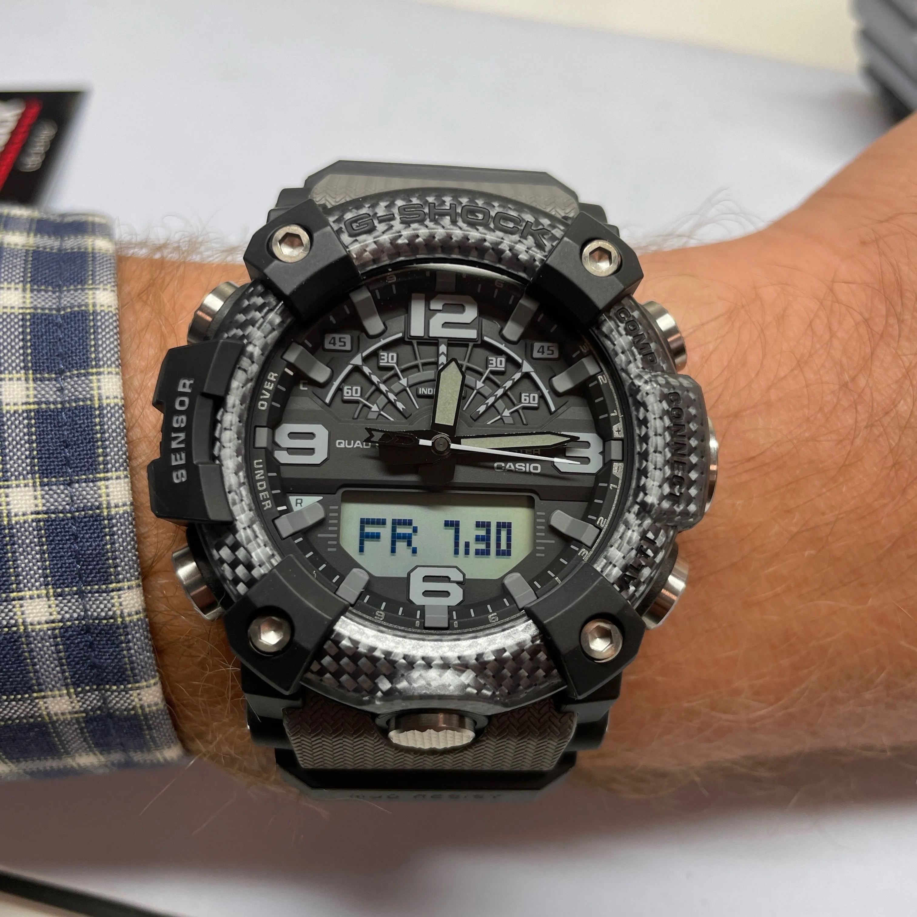 CASIO G-Shock GGB100-8A Gray Black Mudmaster Carbon Watch