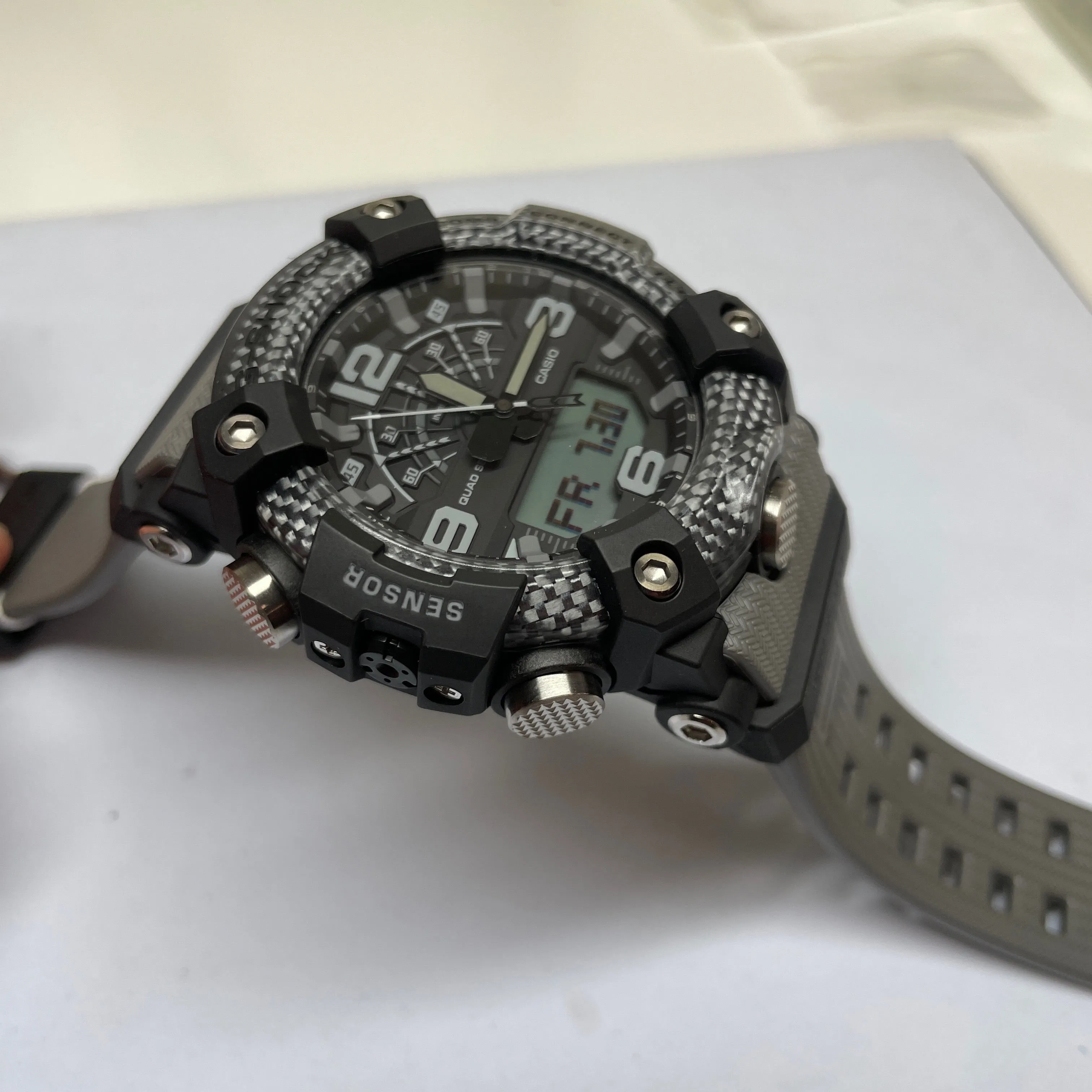 CASIO G-Shock GGB100-8A Gray Black Mudmaster Carbon Watch