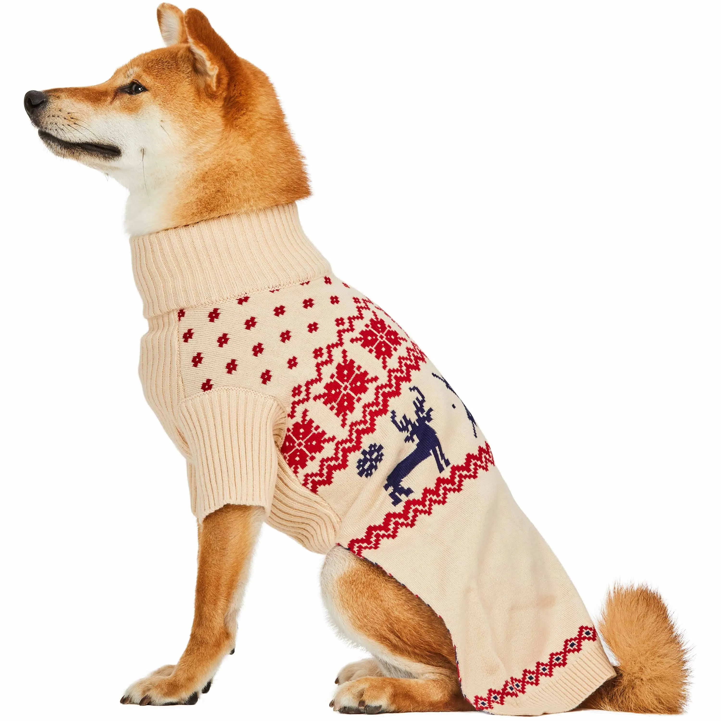 Christmas Snowflake Dog Sweater