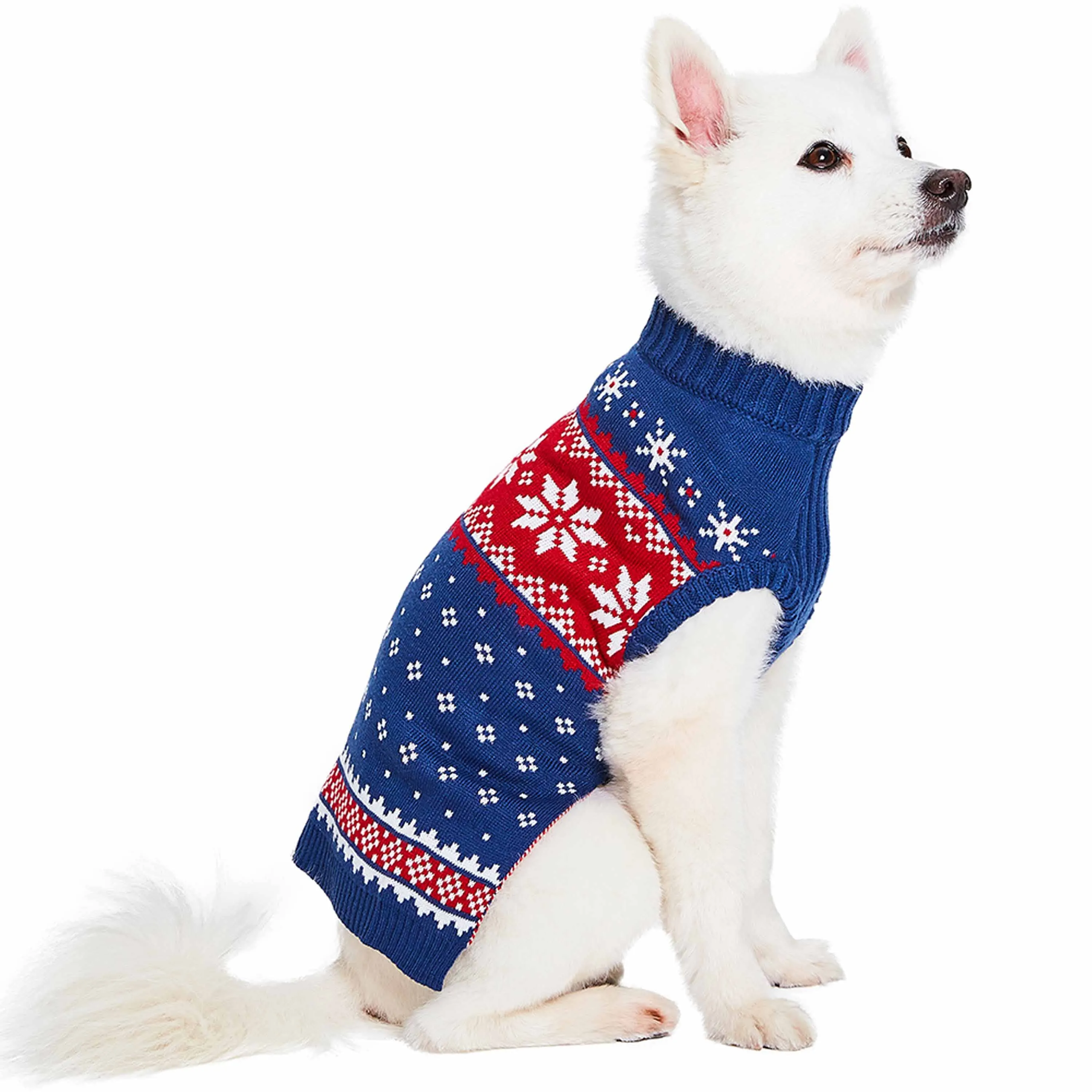 Christmas Snowflake Dog Sweater