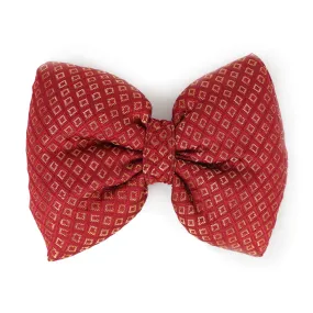 Dear Pet Brocade Bow in Maroon for Dogs