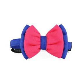 DearPet Double Trouble Pink & Blue Dog Bow Tie