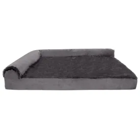 Deluxe Chaise Lounge Dog Bed - Plush & Velvet