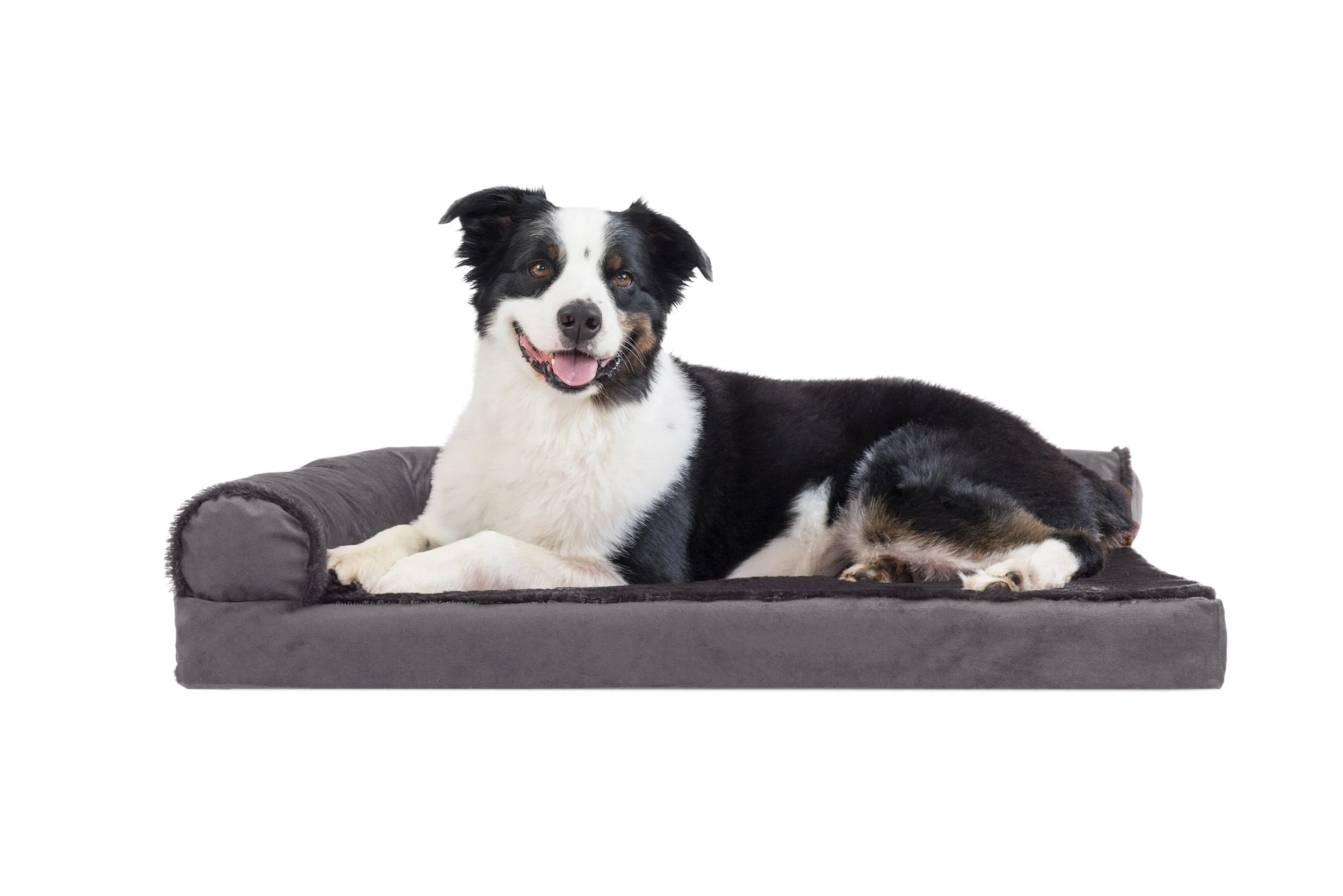 Deluxe Chaise Lounge Dog Bed - Plush & Velvet