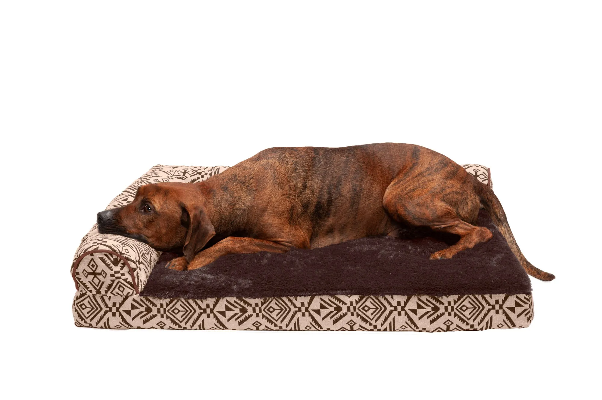 Deluxe Chaise Lounge Dog Bed - Southwest Kilim