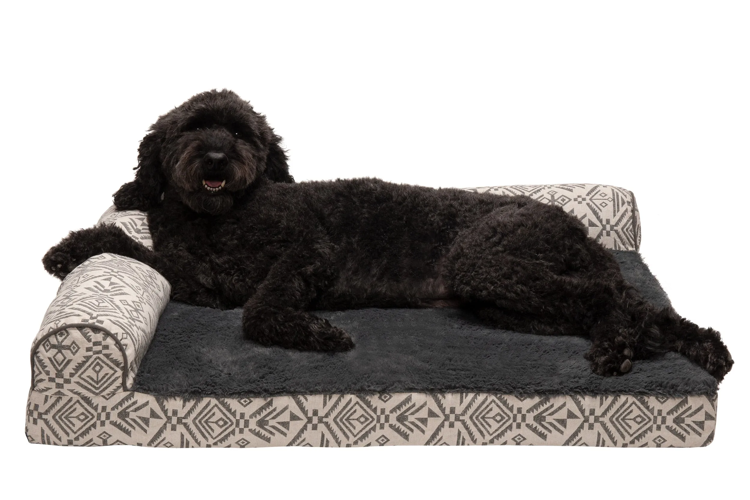 Deluxe Chaise Lounge Dog Bed - Southwest Kilim