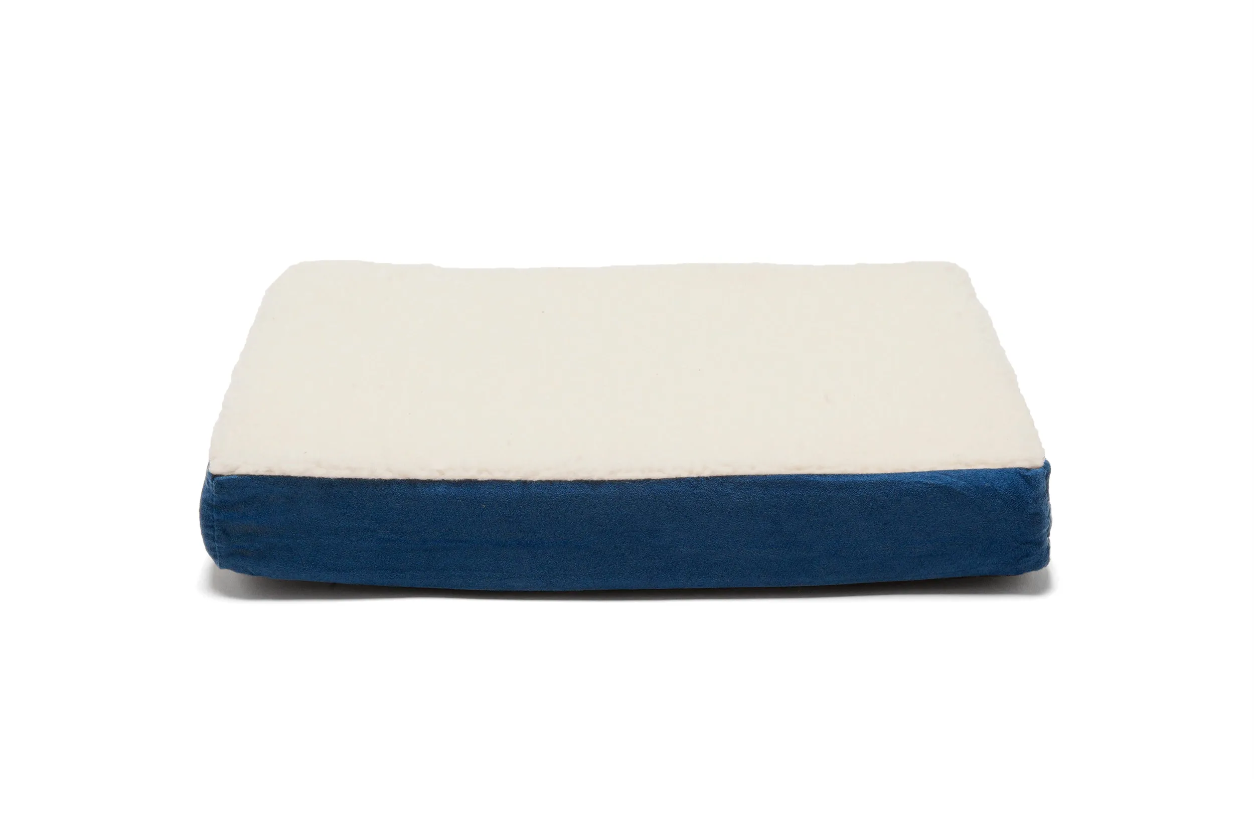 Deluxe Mattress Dog Bed - Faux Sheepskin & Suede