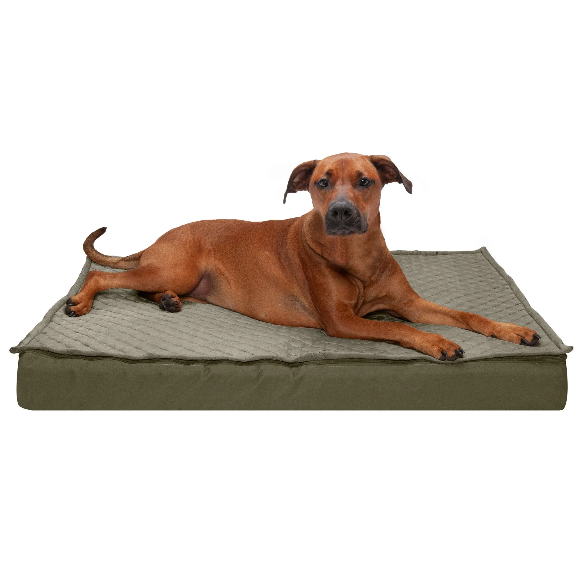 Deluxe Mattress Dog Bed - Indoor/Outdoor Quilt Top Convertible