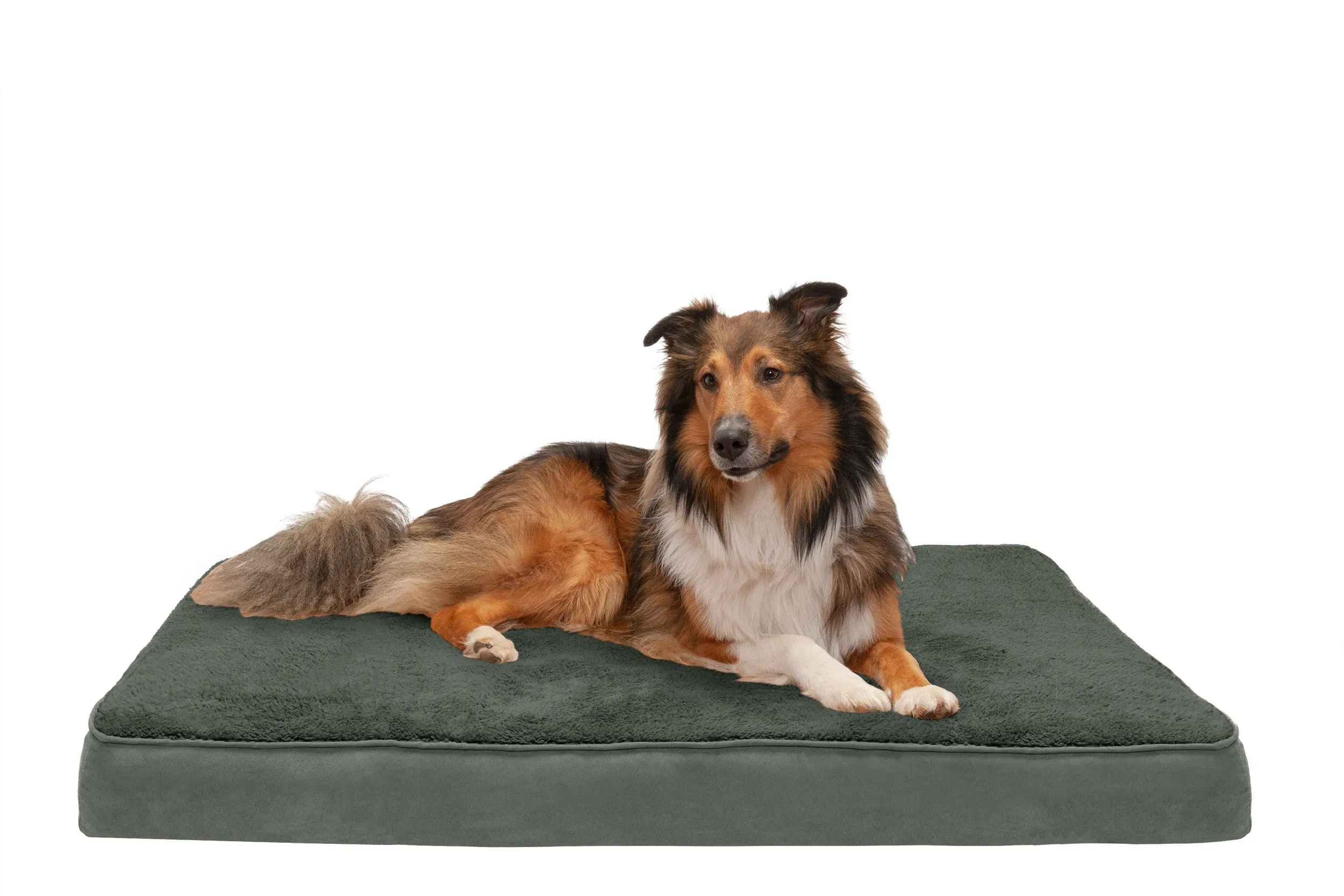 Deluxe Mattress Dog Bed - Terry & Suede