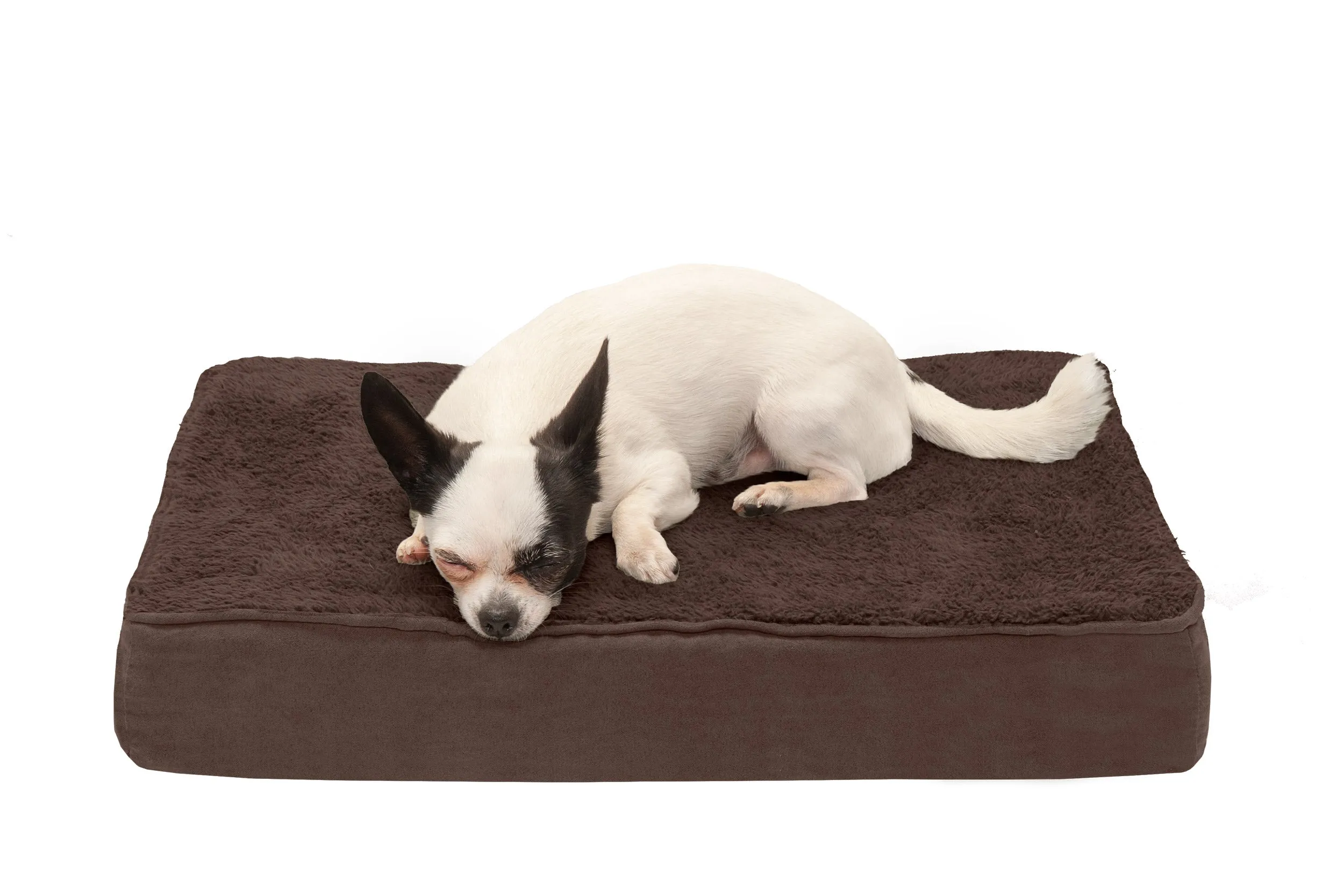 Deluxe Mattress Dog Bed - Terry & Suede