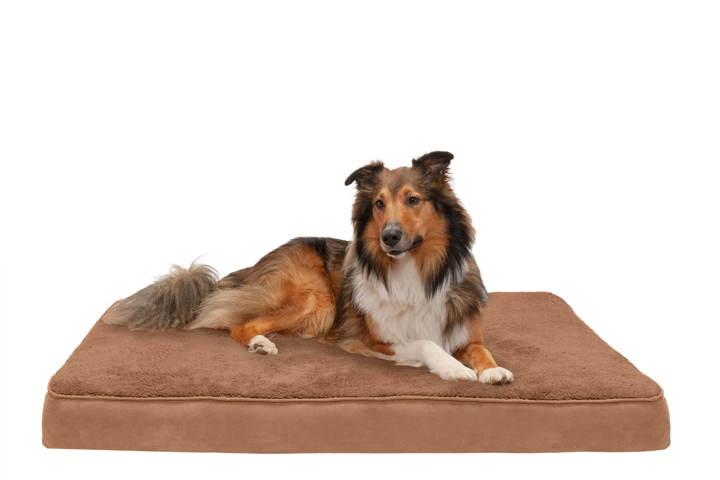 Deluxe Mattress Dog Bed - Terry & Suede