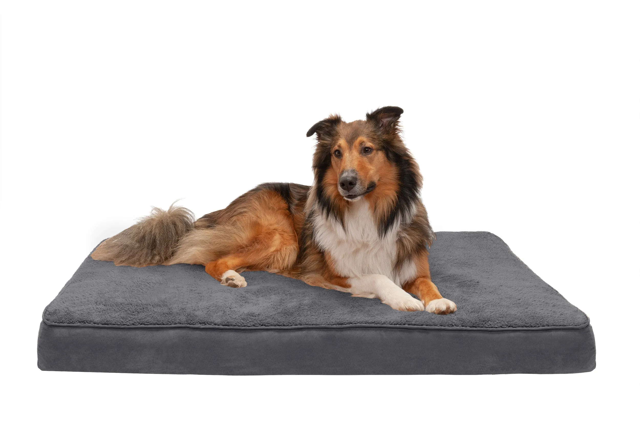 Deluxe Mattress Dog Bed - Terry & Suede