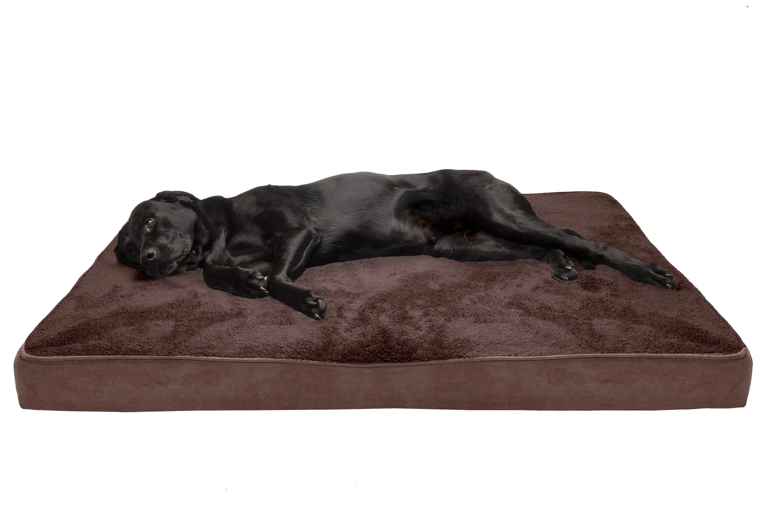 Deluxe Mattress Dog Bed - Terry & Suede