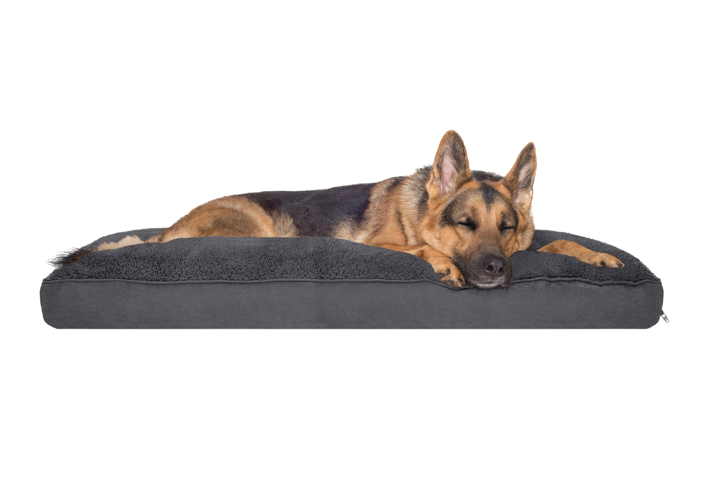 Deluxe Mattress Dog Bed - Terry & Suede