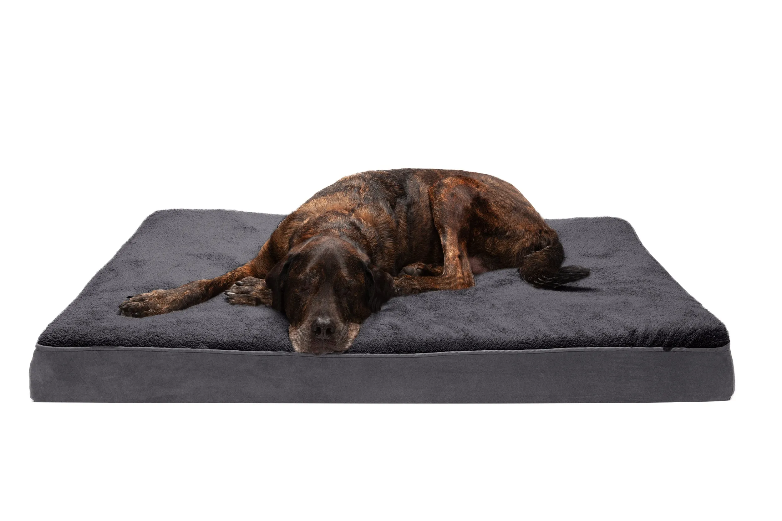 Deluxe Mattress Dog Bed - Terry & Suede