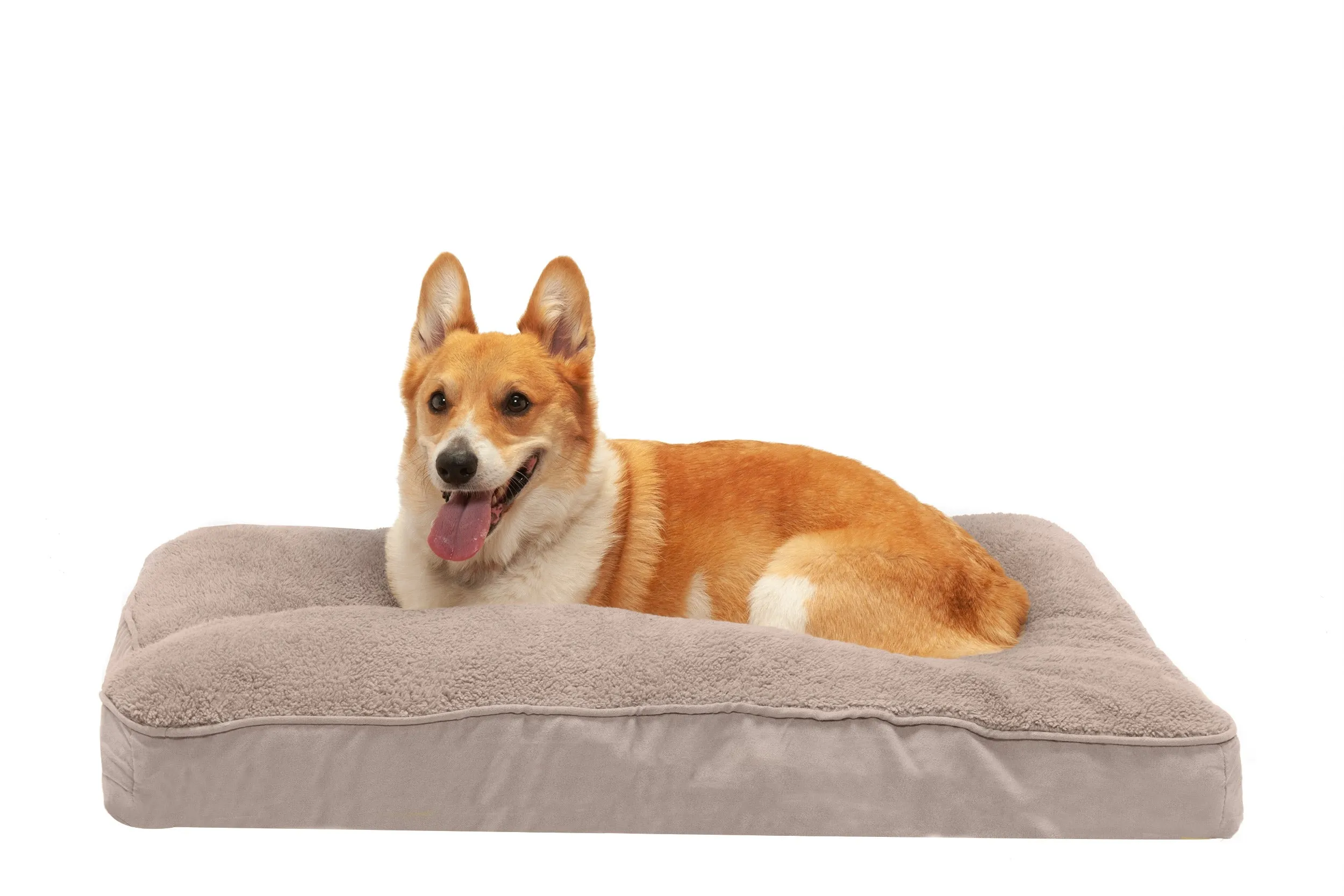 Deluxe Mattress Dog Bed - Terry & Suede