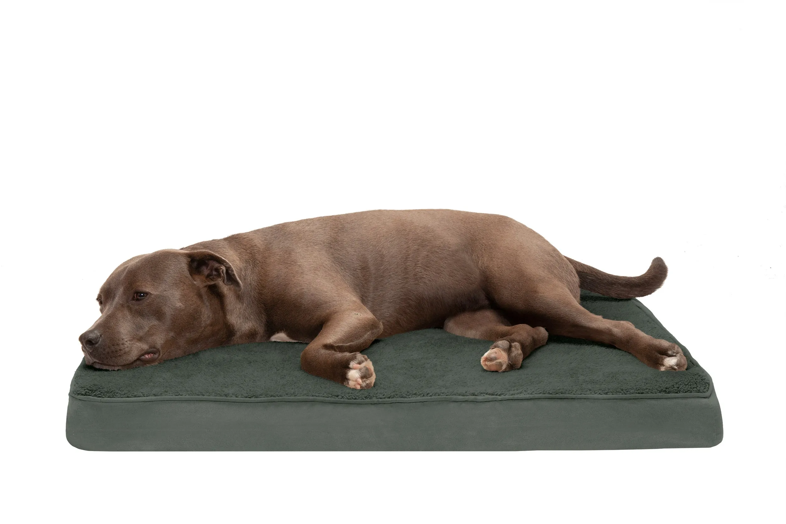 Deluxe Mattress Dog Bed - Terry & Suede