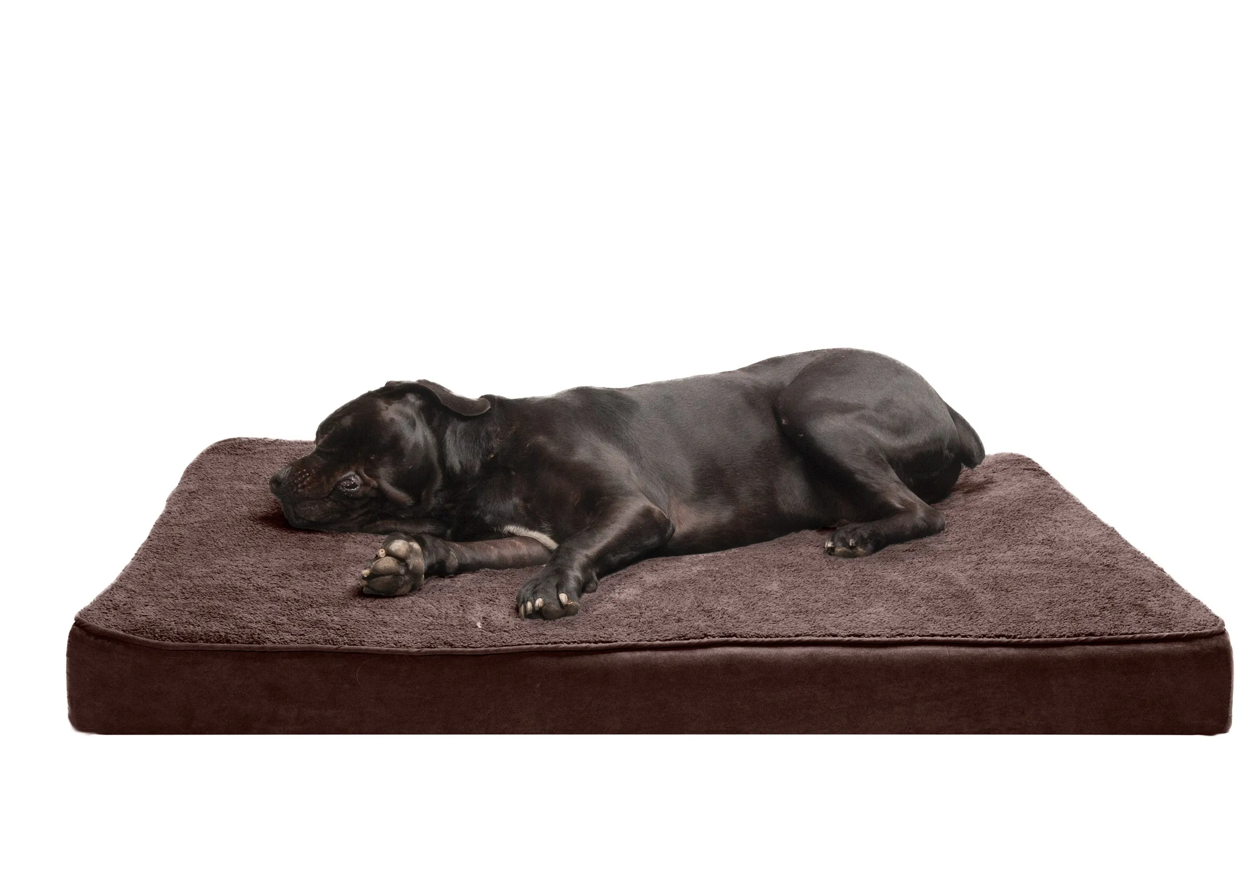 Deluxe Mattress Dog Bed - Terry & Suede