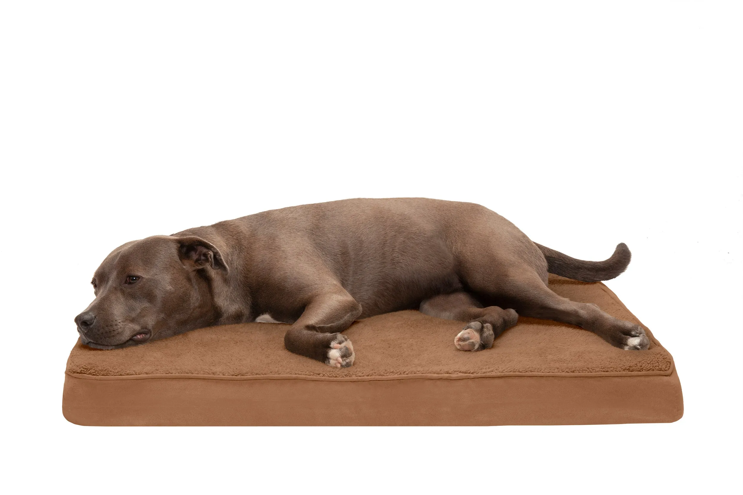 Deluxe Mattress Dog Bed - Terry & Suede