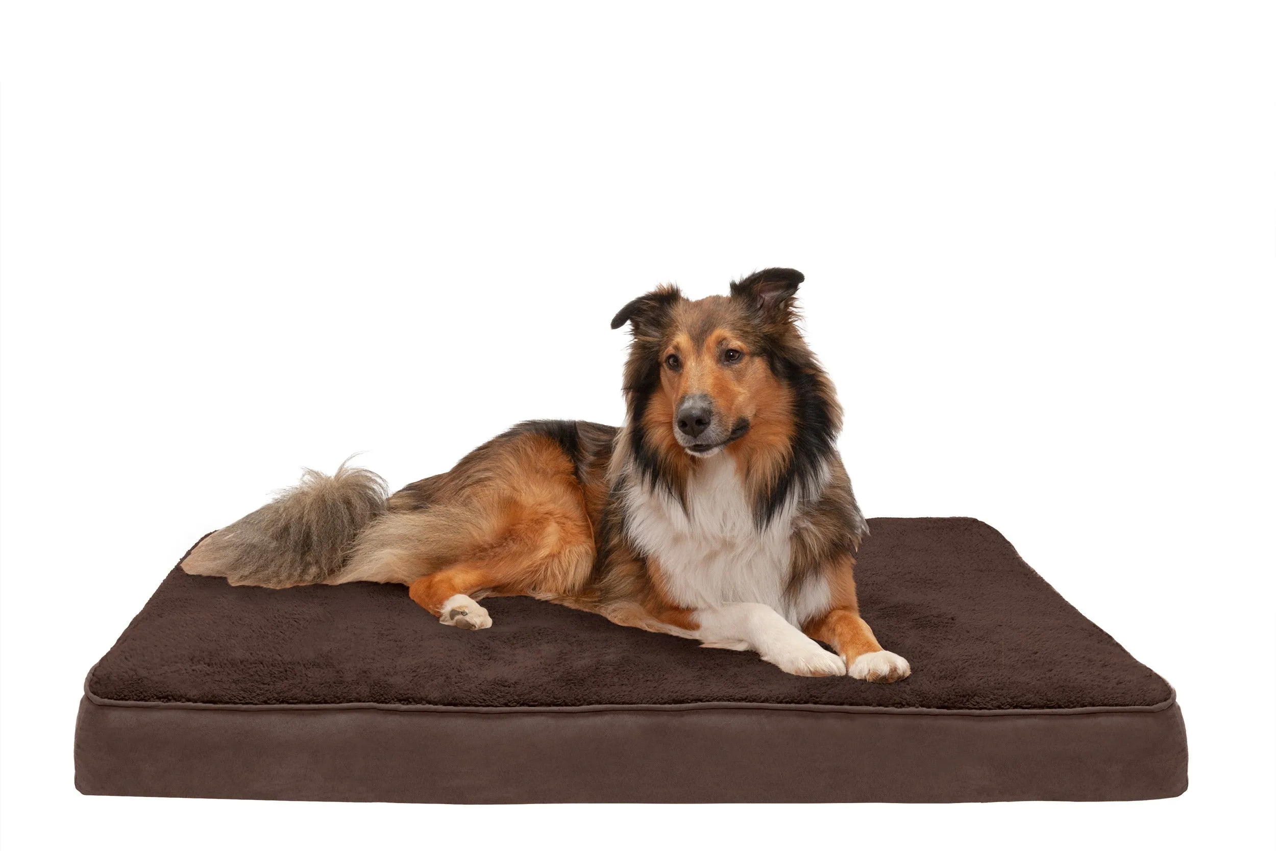 Deluxe Mattress Dog Bed - Terry & Suede