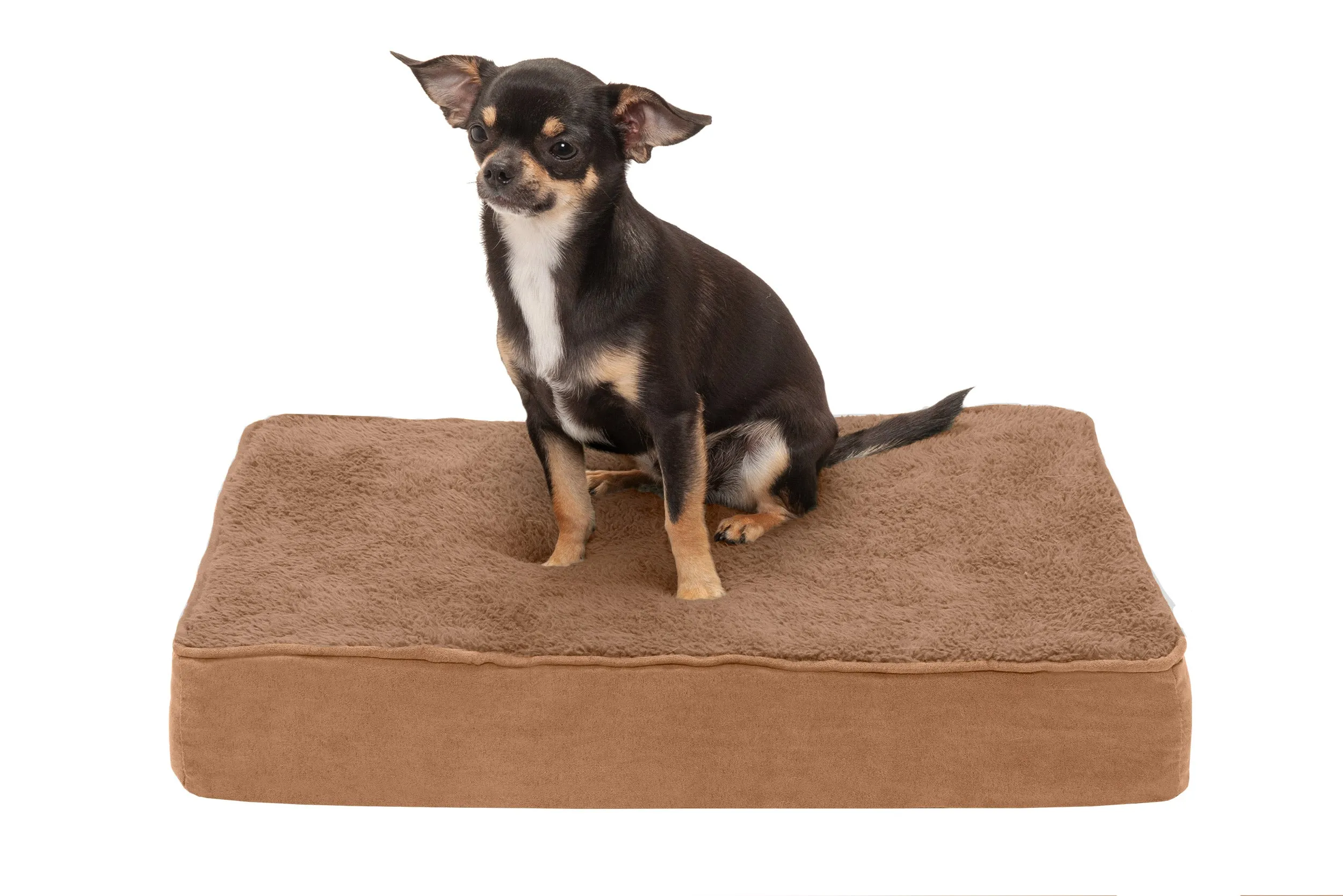 Deluxe Mattress Dog Bed - Terry & Suede