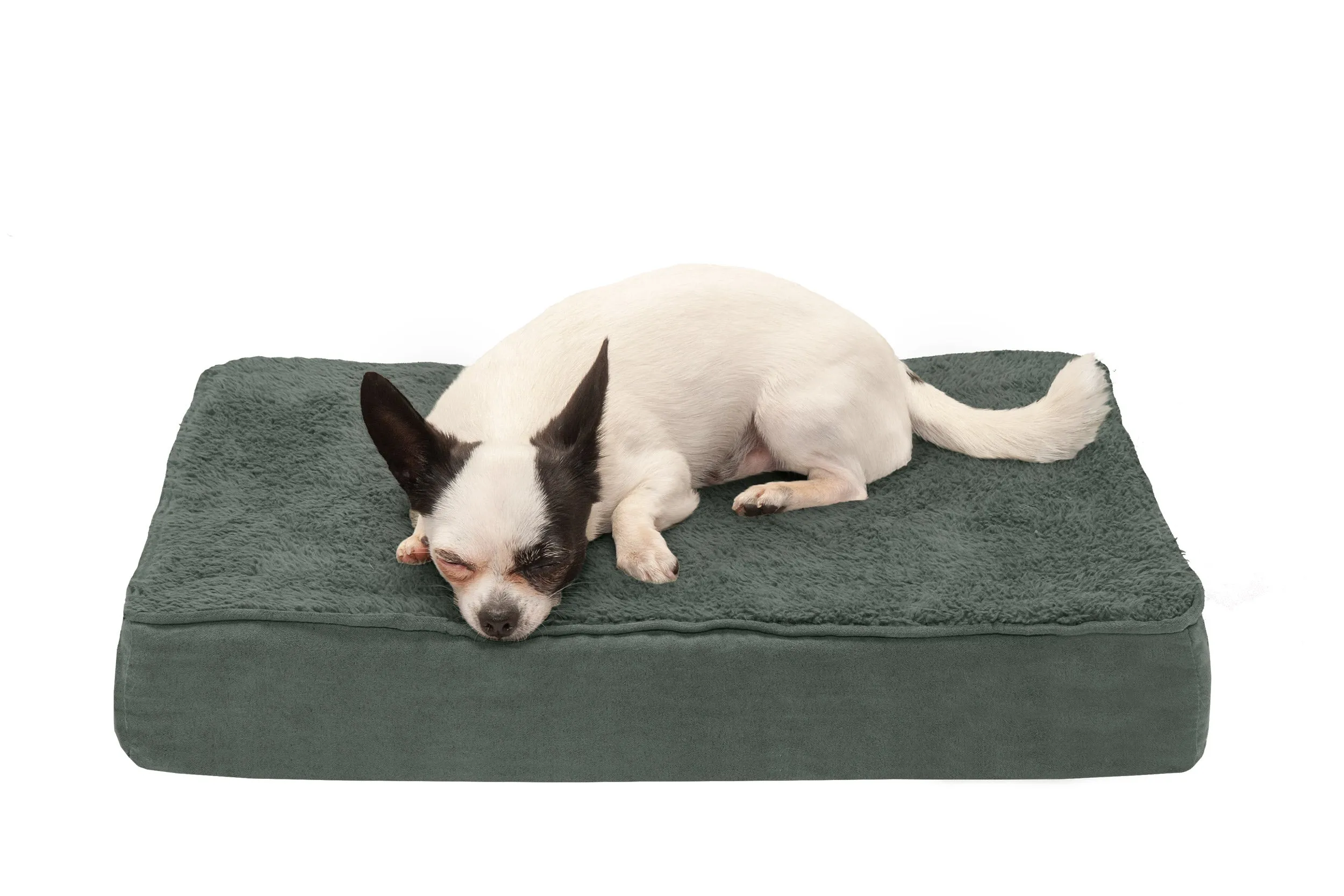 Deluxe Mattress Dog Bed - Terry & Suede