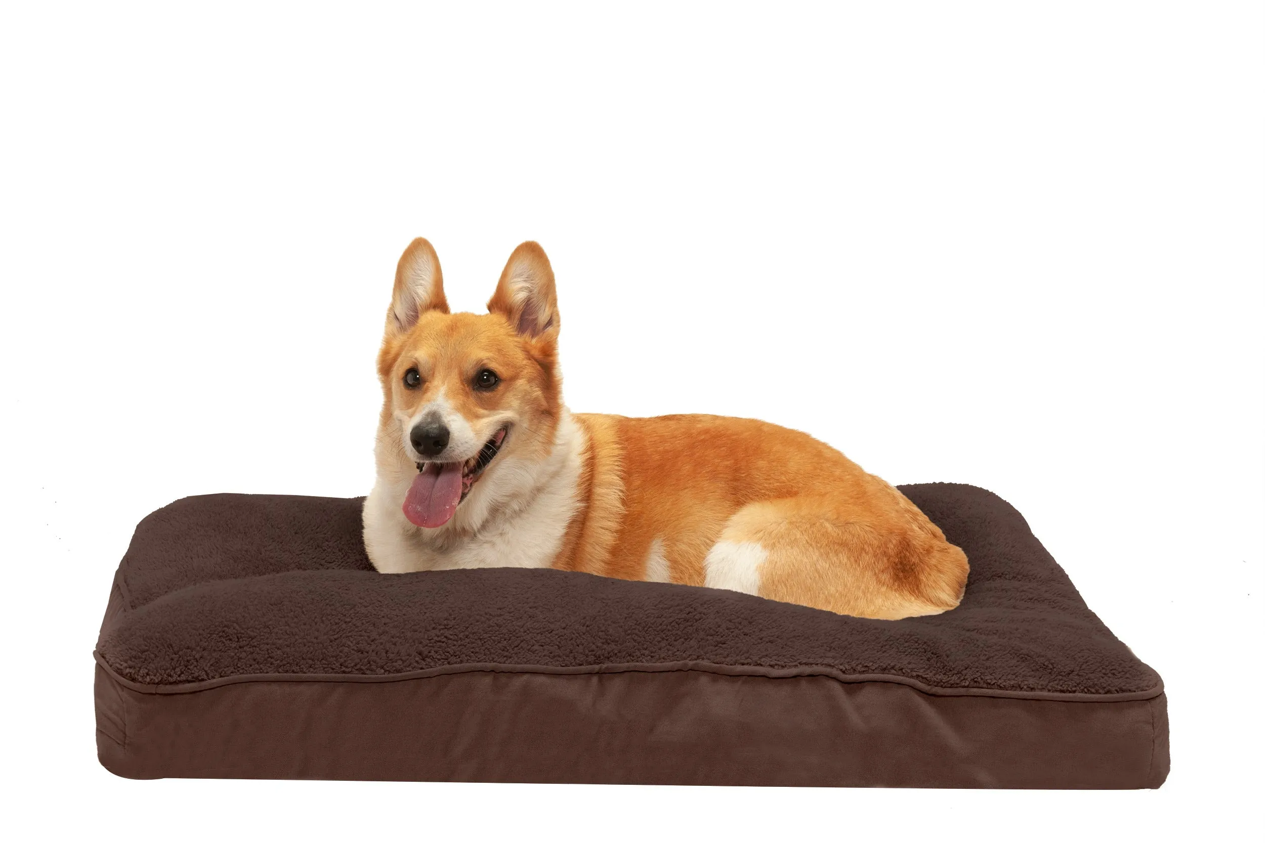 Deluxe Mattress Dog Bed - Terry & Suede