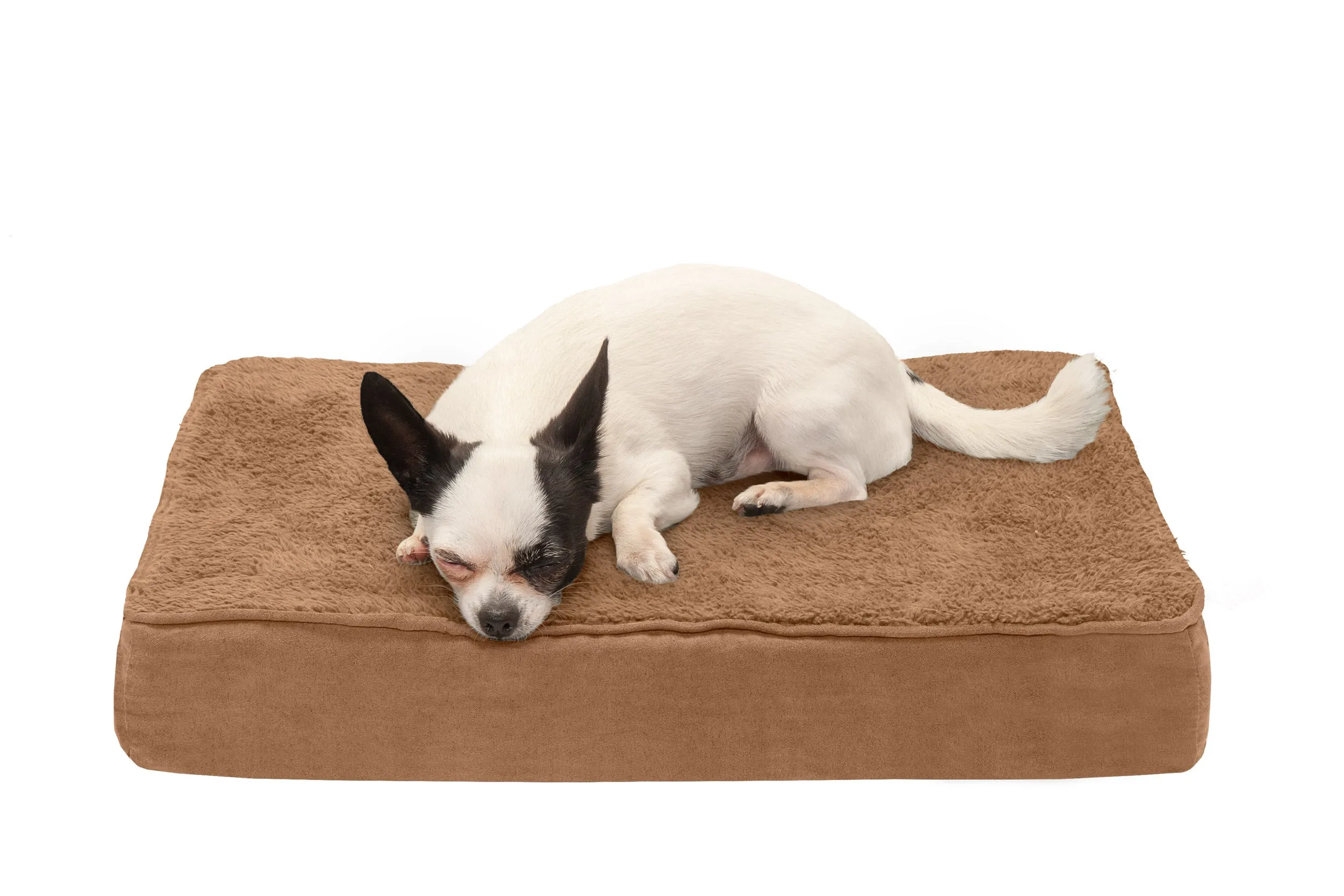 Deluxe Mattress Dog Bed - Terry & Suede