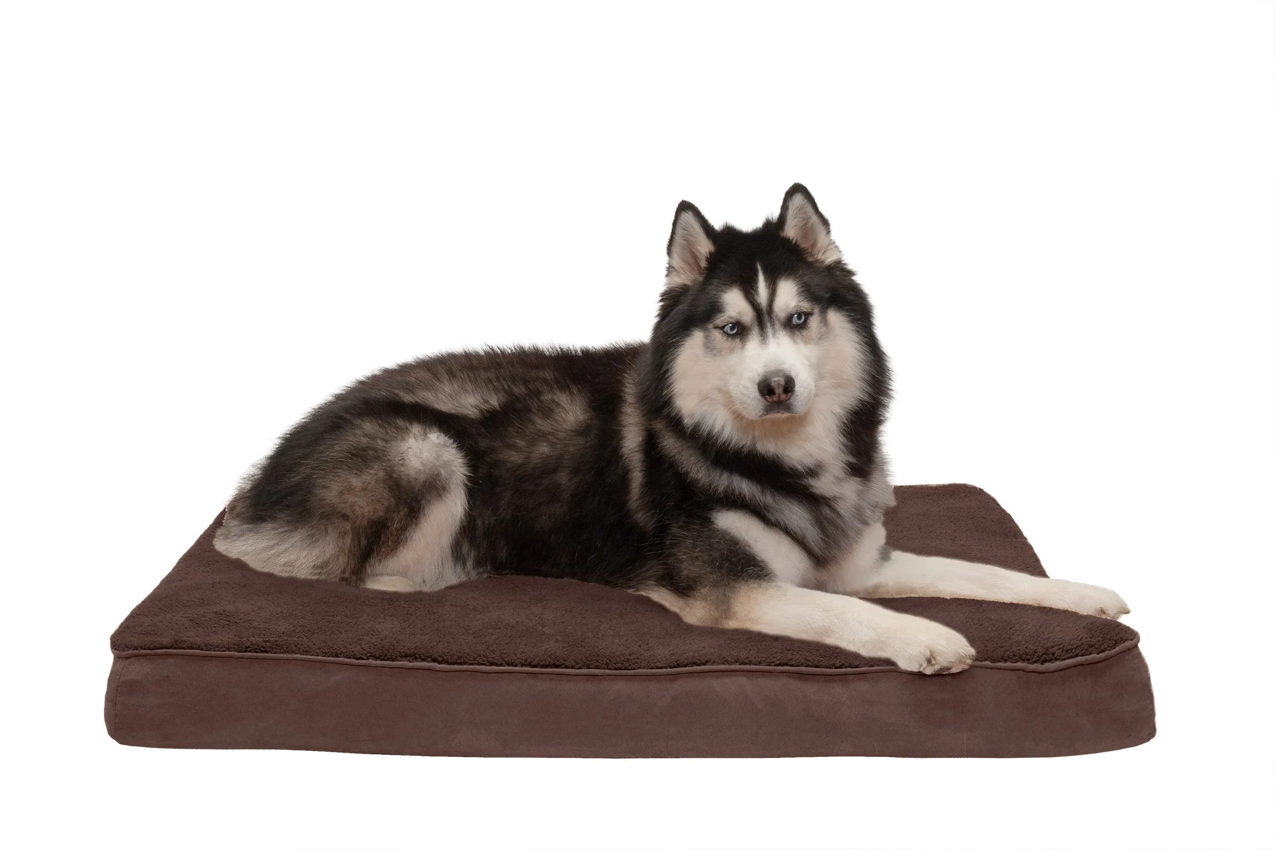 Deluxe Mattress Dog Bed - Terry & Suede