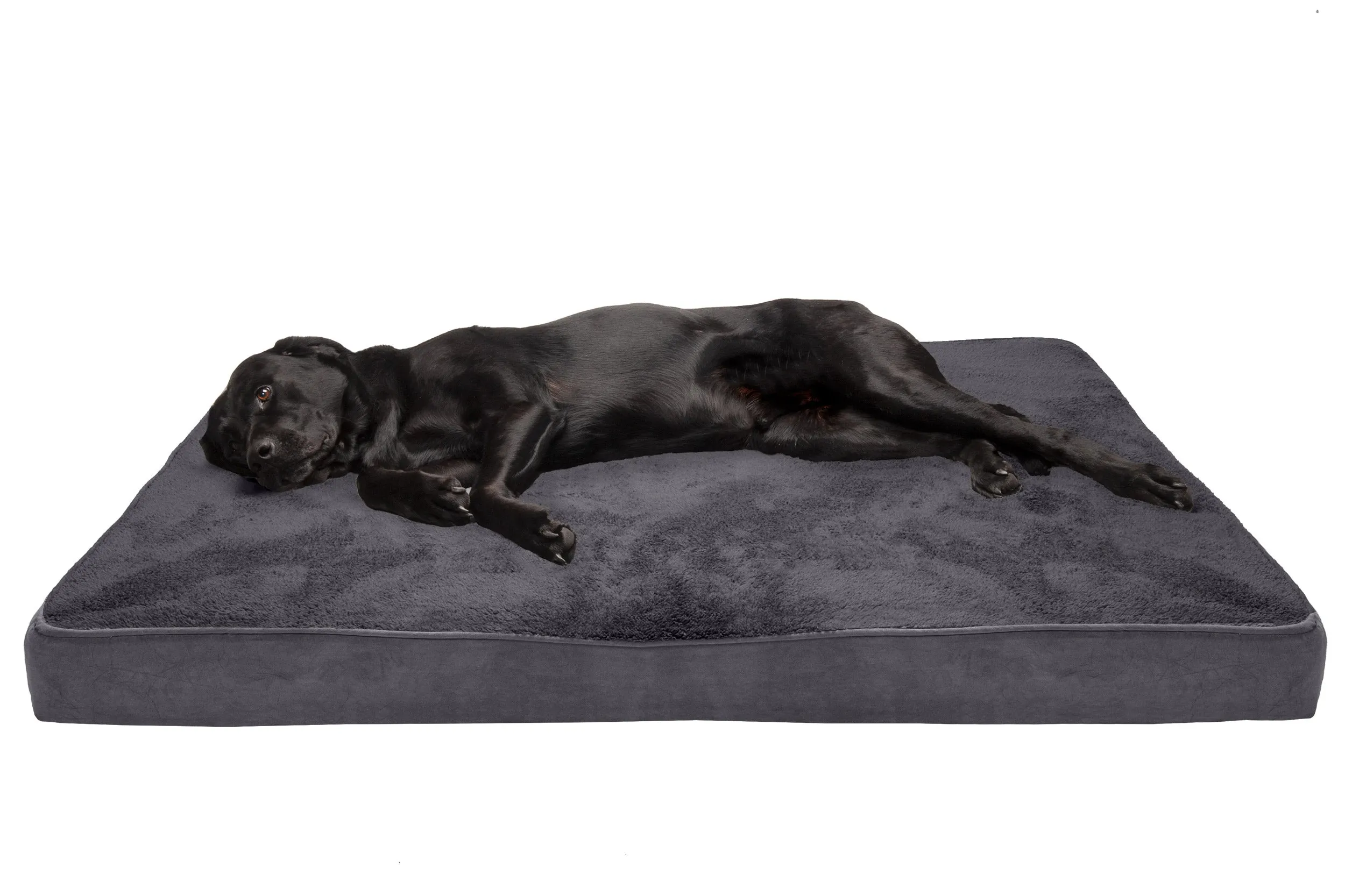 Deluxe Mattress Dog Bed - Terry & Suede