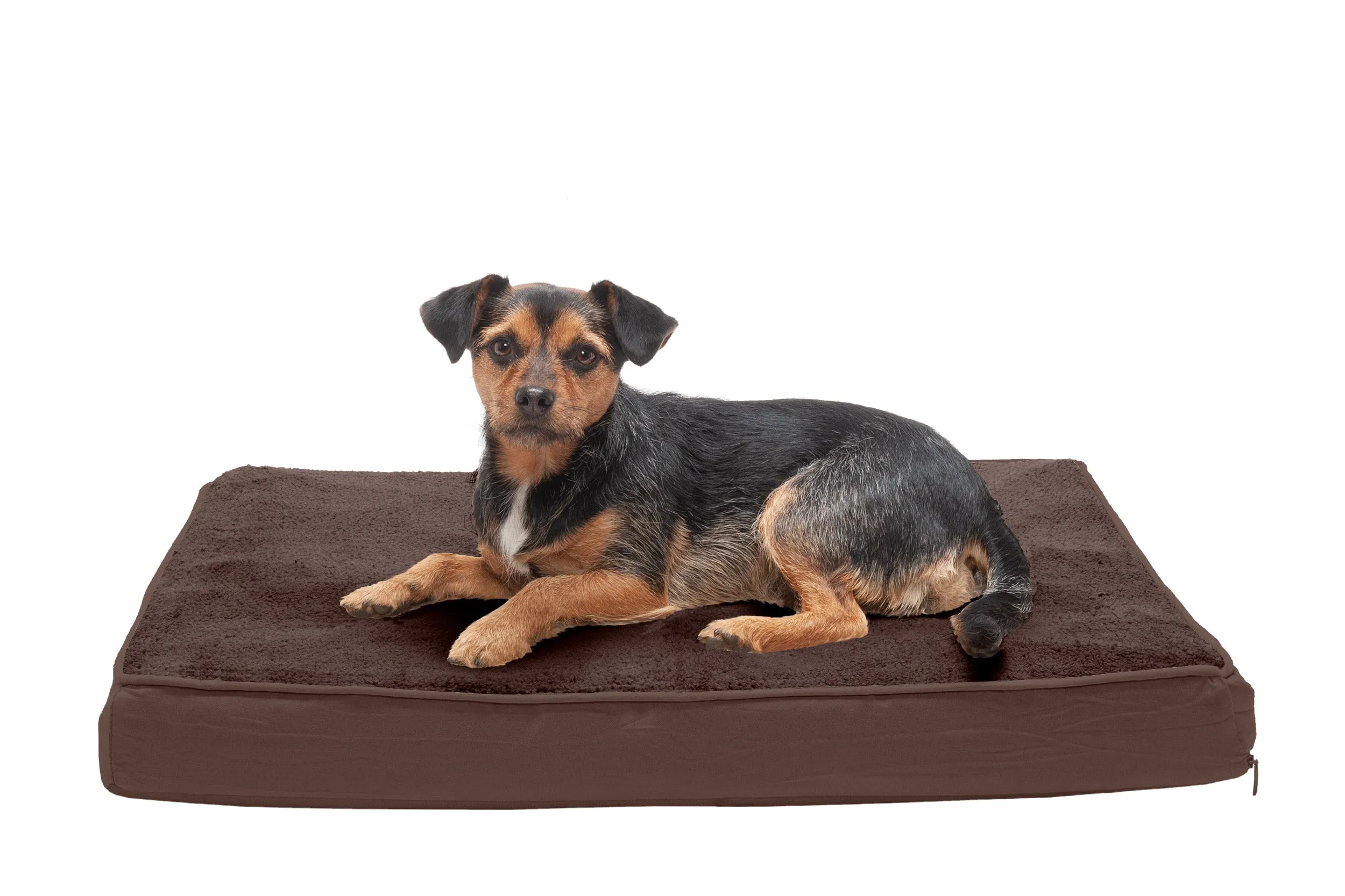 Deluxe Mattress Dog Bed - Terry & Suede