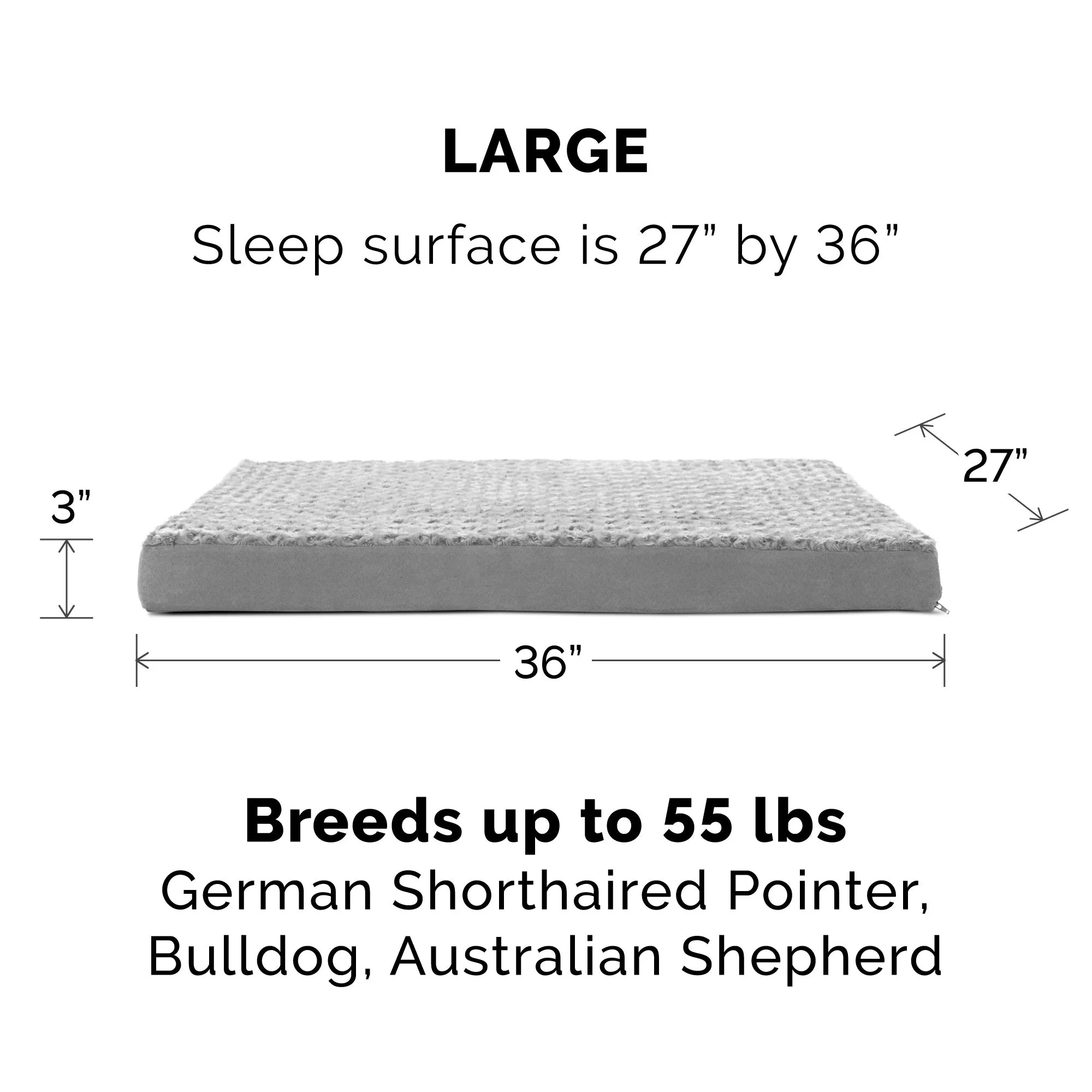 Deluxe Mattress Dog Bed - Ultra Plush