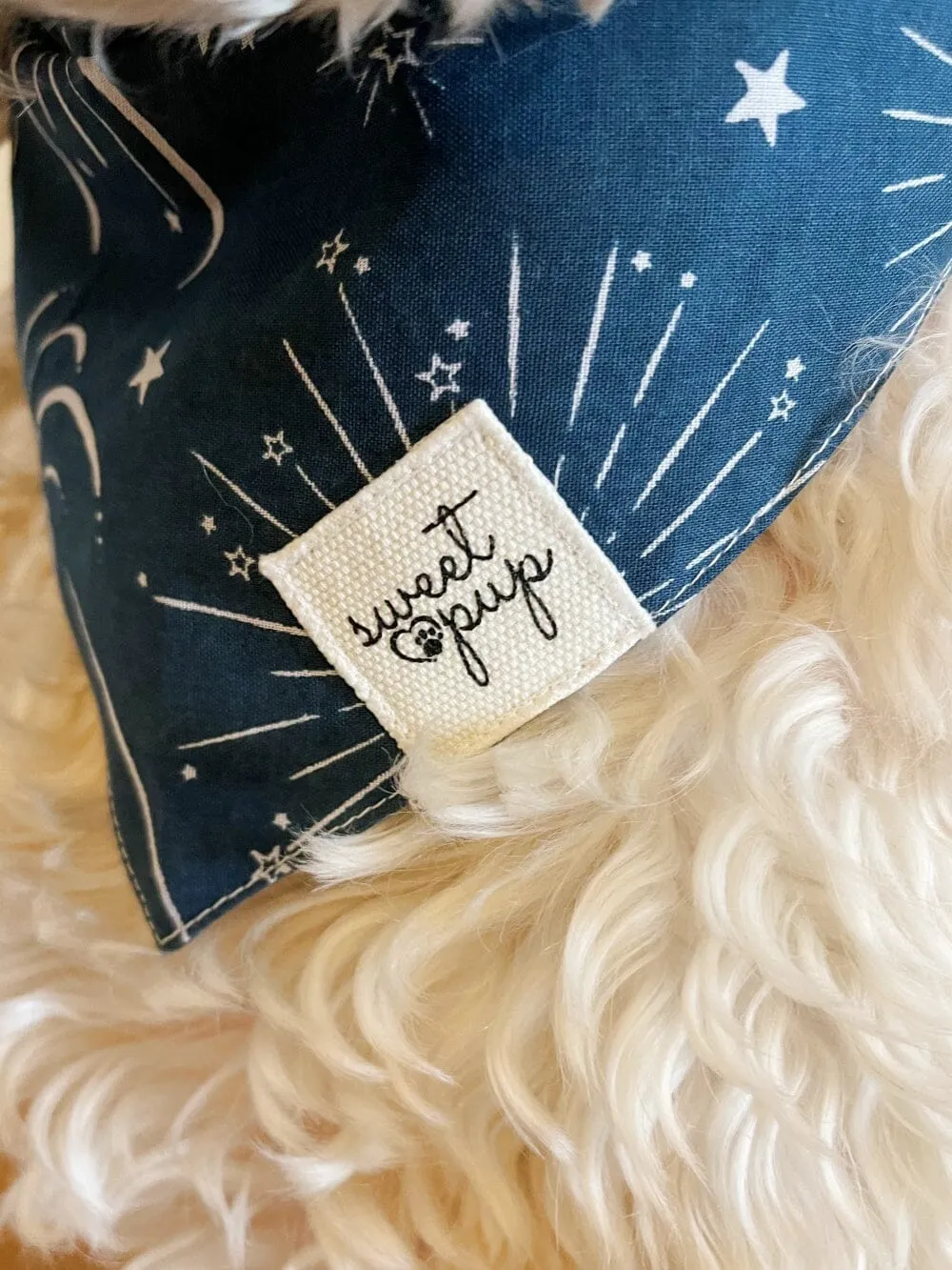 Dog Bandana - Midnight Blue Fireworks