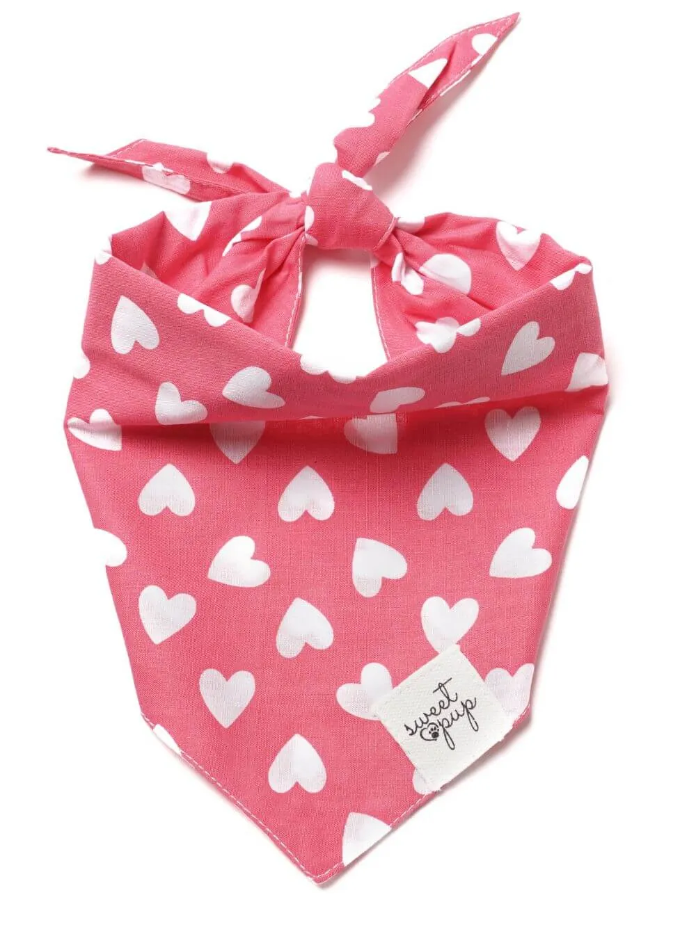 Dog Bandana - Whole Lotta Love Hot Pink Heart