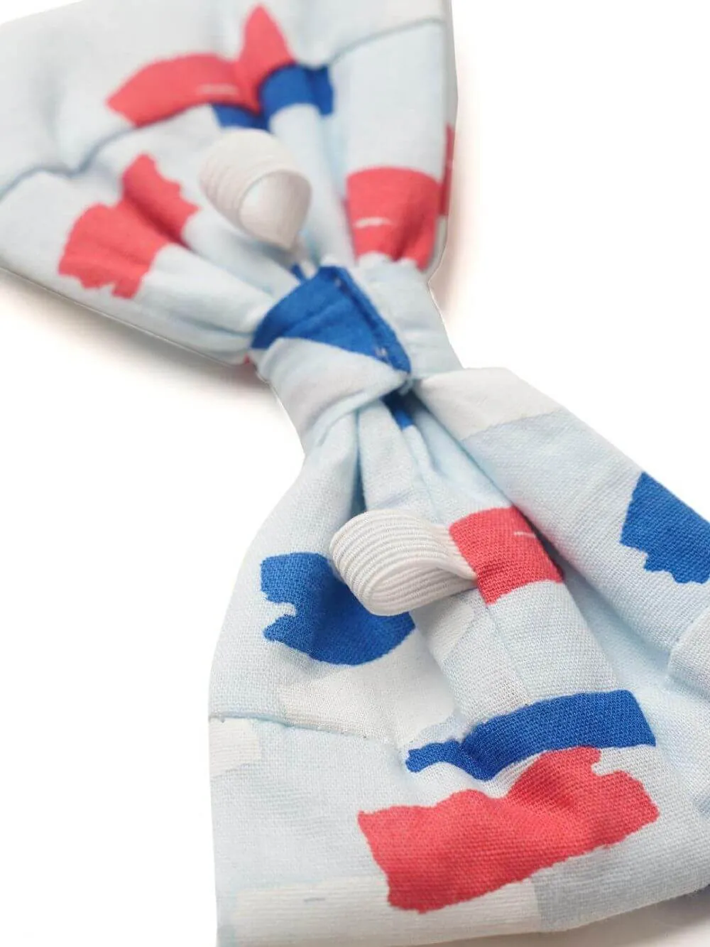 Dog Bow Tie - Summer Dazzle Red & Blue