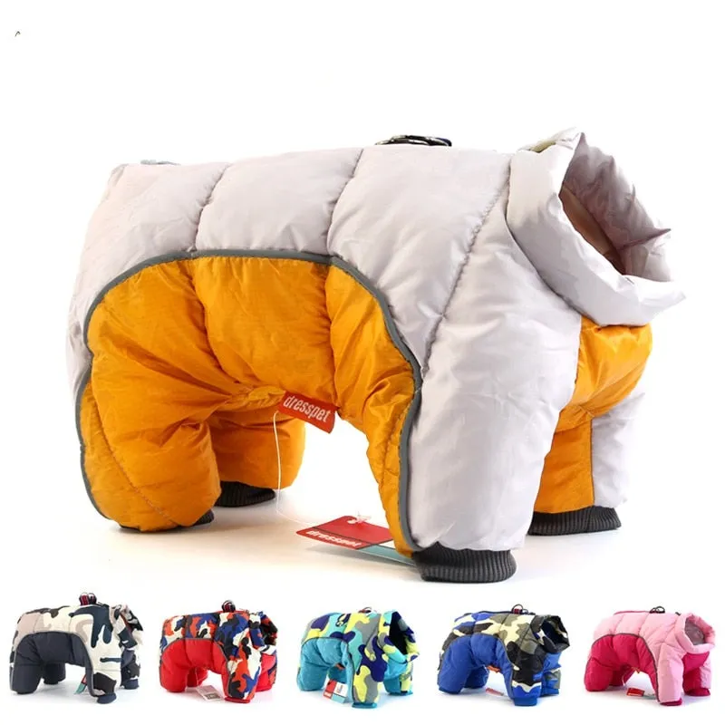 Dog Winter Coat - Full-length Dog Snowsuit, Warm Dog Jacket For Winter