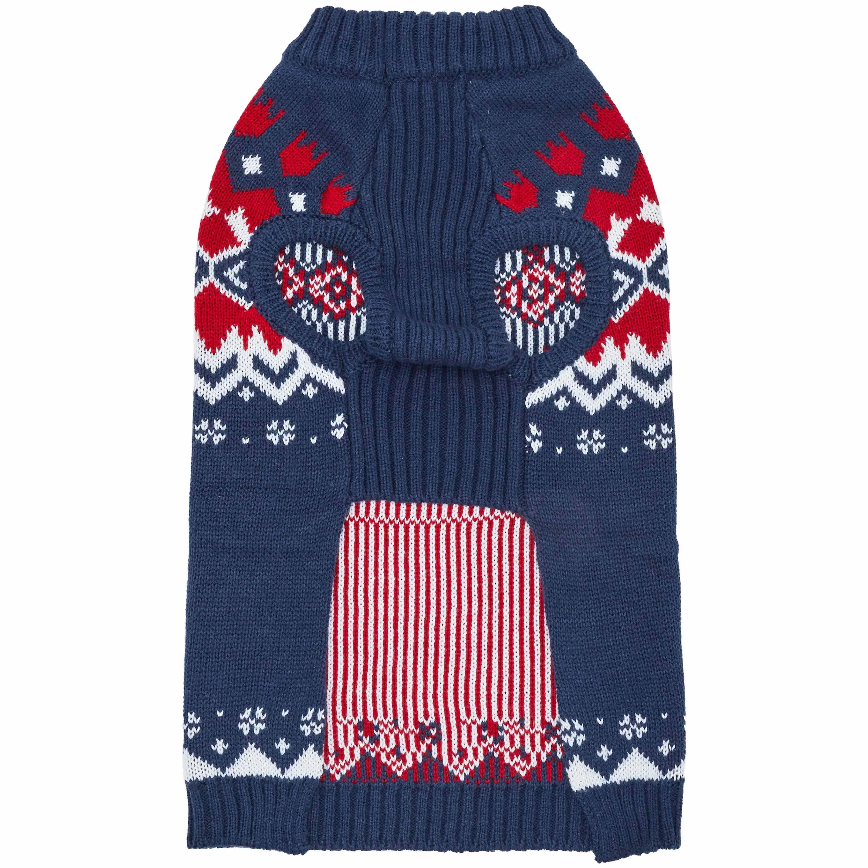 Festive Fair Isle Family Matching Sweater in Navy Blue