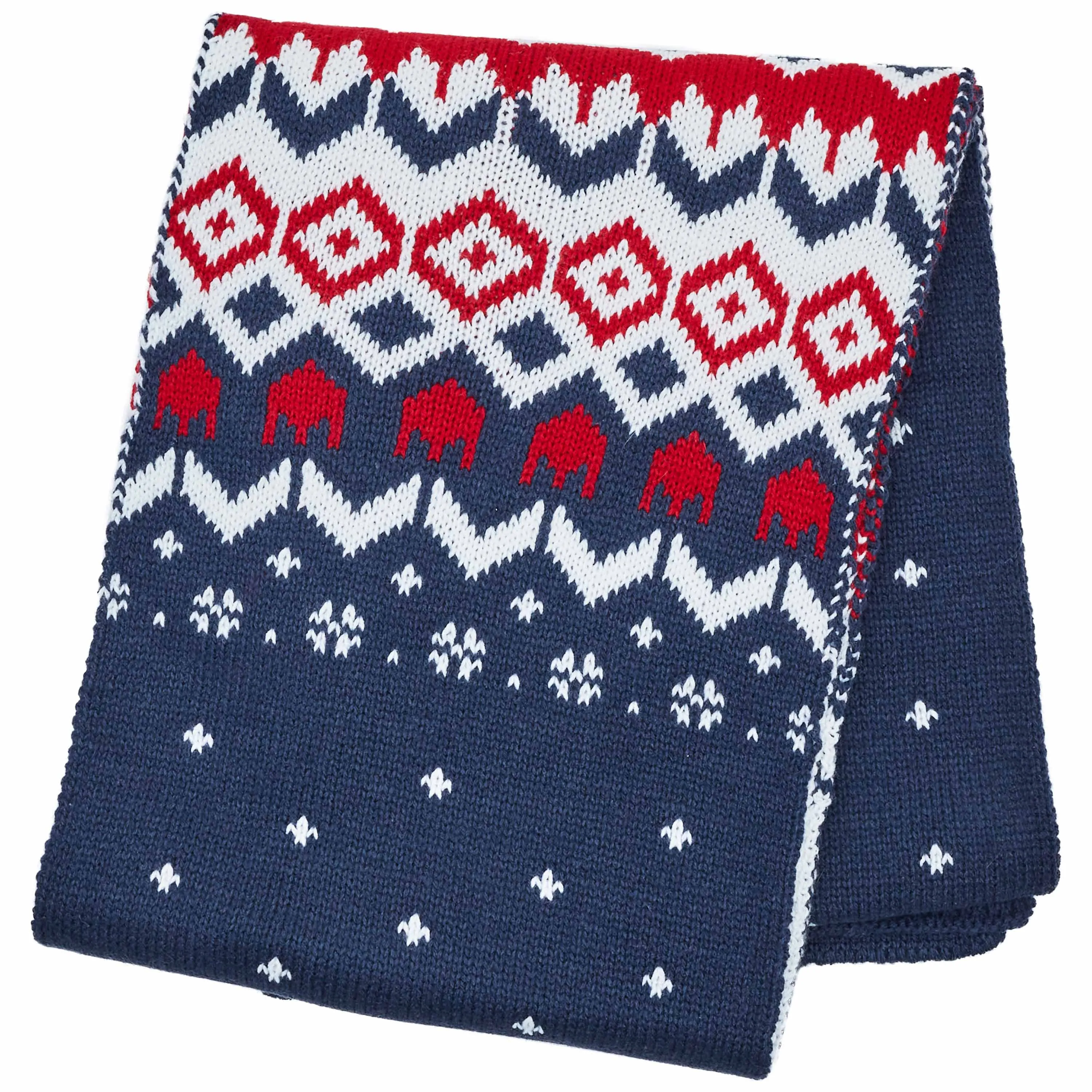 Festive Fair Isle Family Matching Sweater in Navy Blue