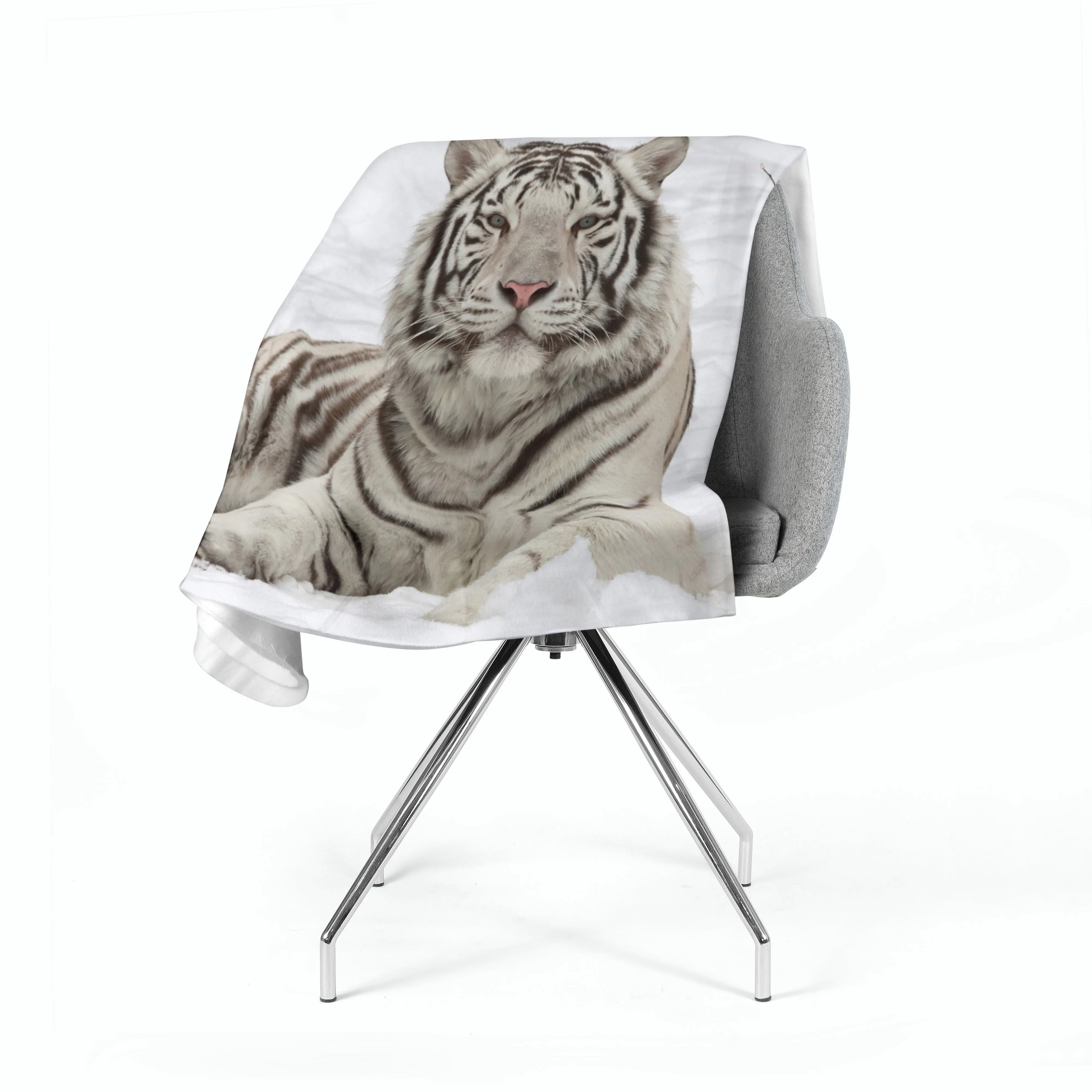 Fleece Blanket White Beauty