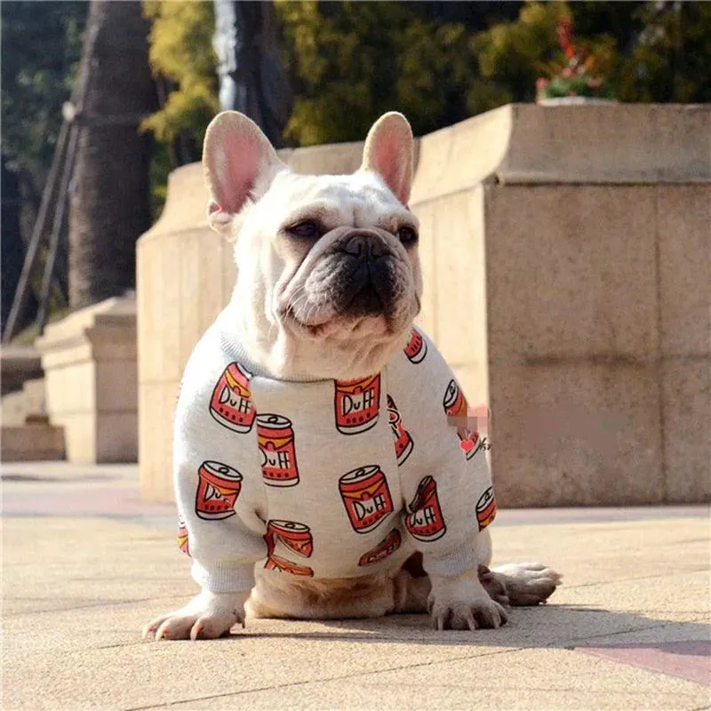 French Bulldog Coat Cotton Dog T-shirt Sweater