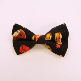 Fun Hawaiian Food Print Dog Bow Tie