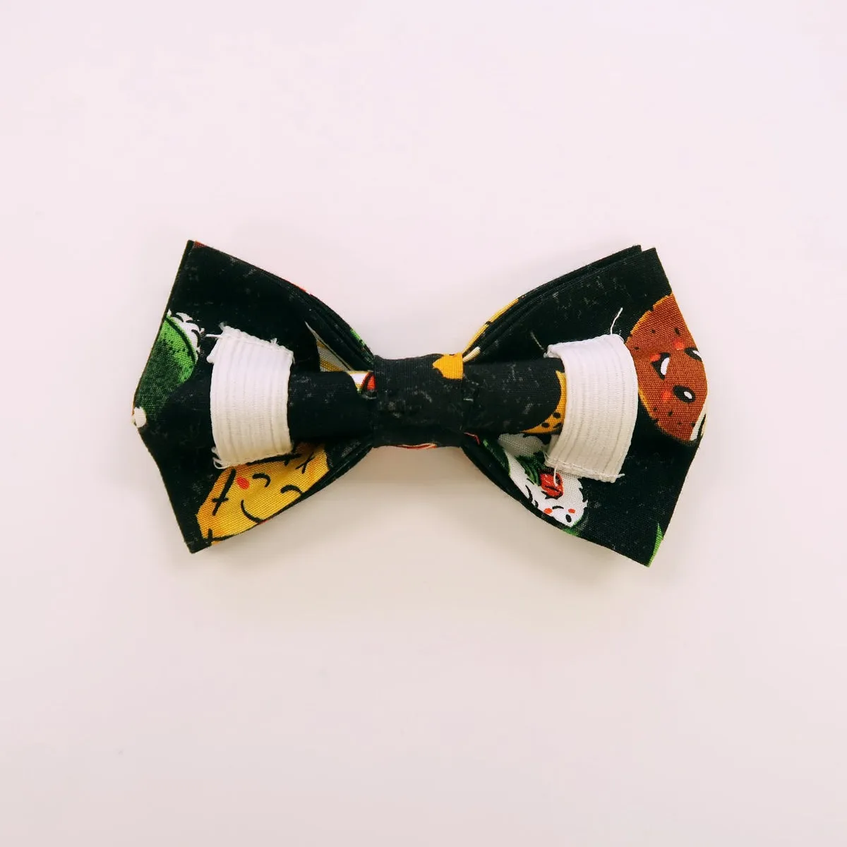 Fun Hawaiian Food Print Dog Bow Tie