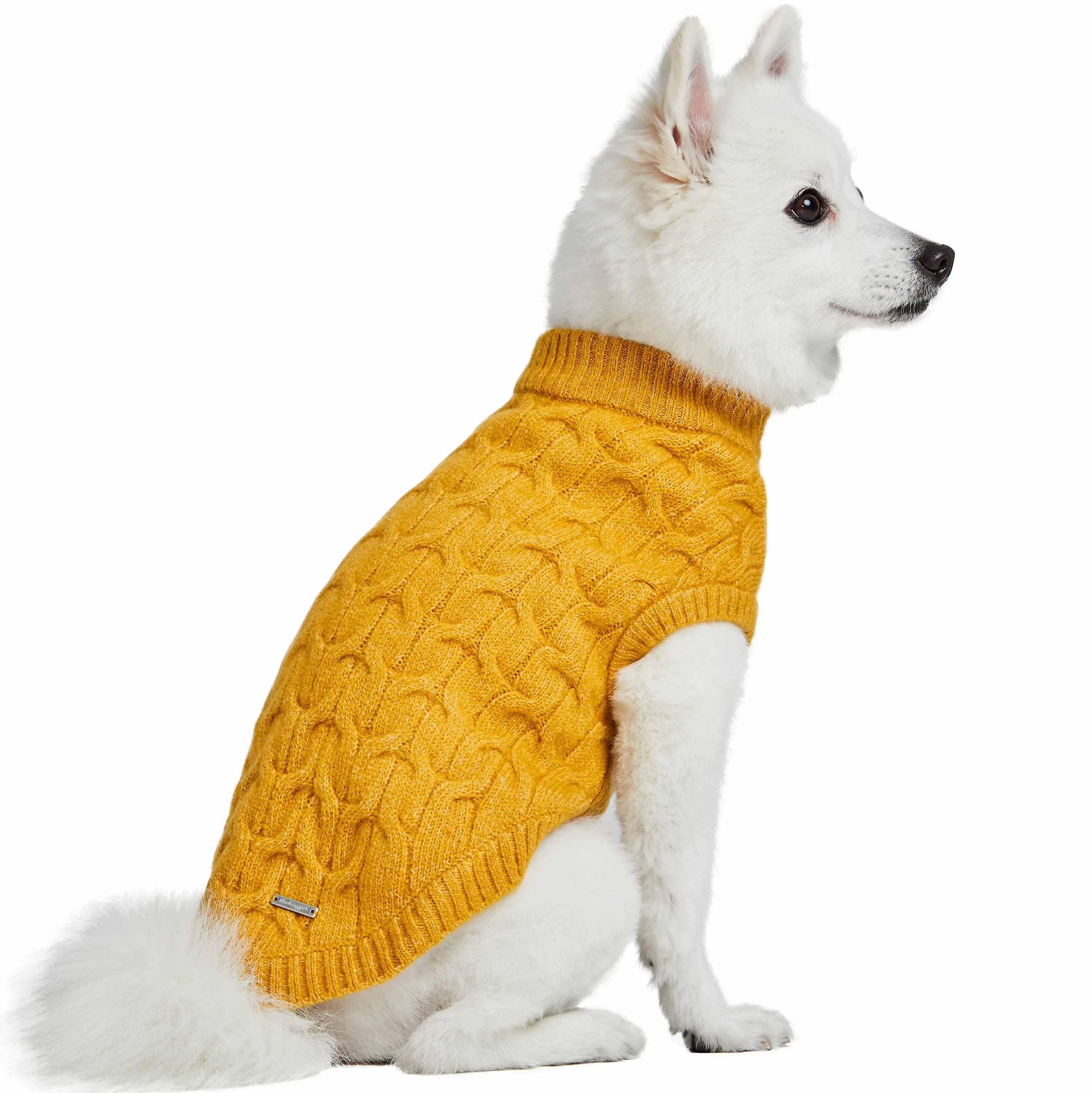 Fuzzy Textured Knit Dog Sweater, Crew-neck