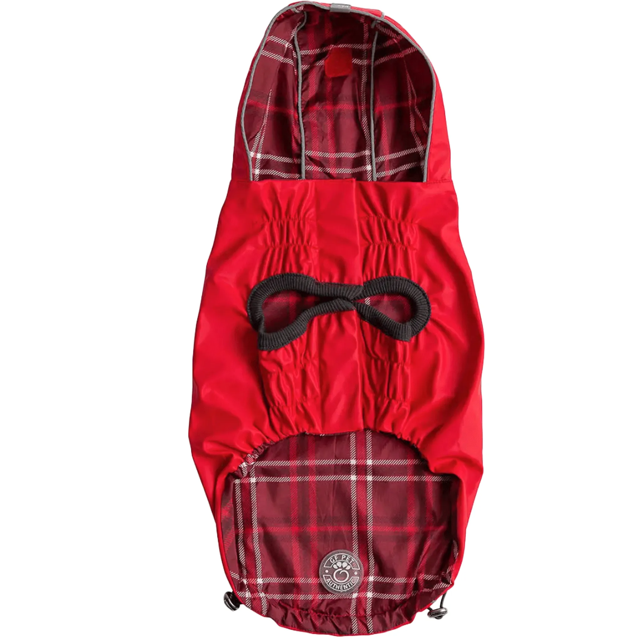 GF Pet Reversible Red Dog Rain Jacket