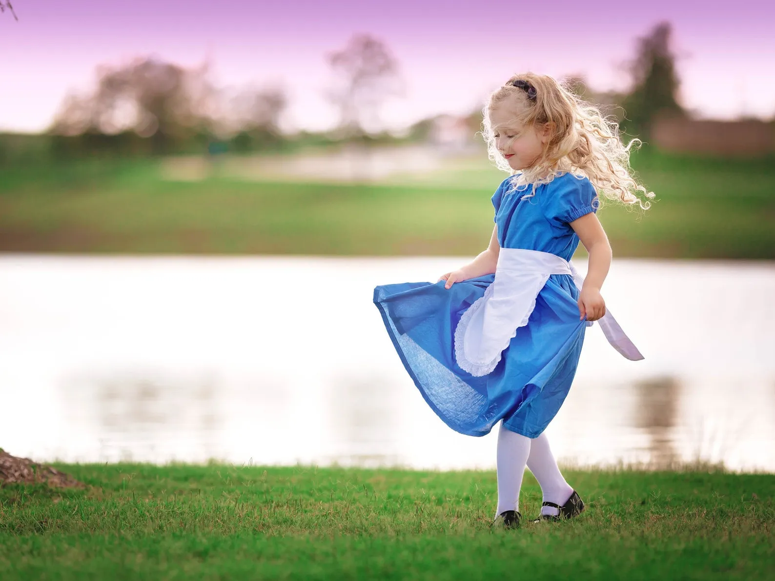 Girls Alice Adventures in Wonderland Dress