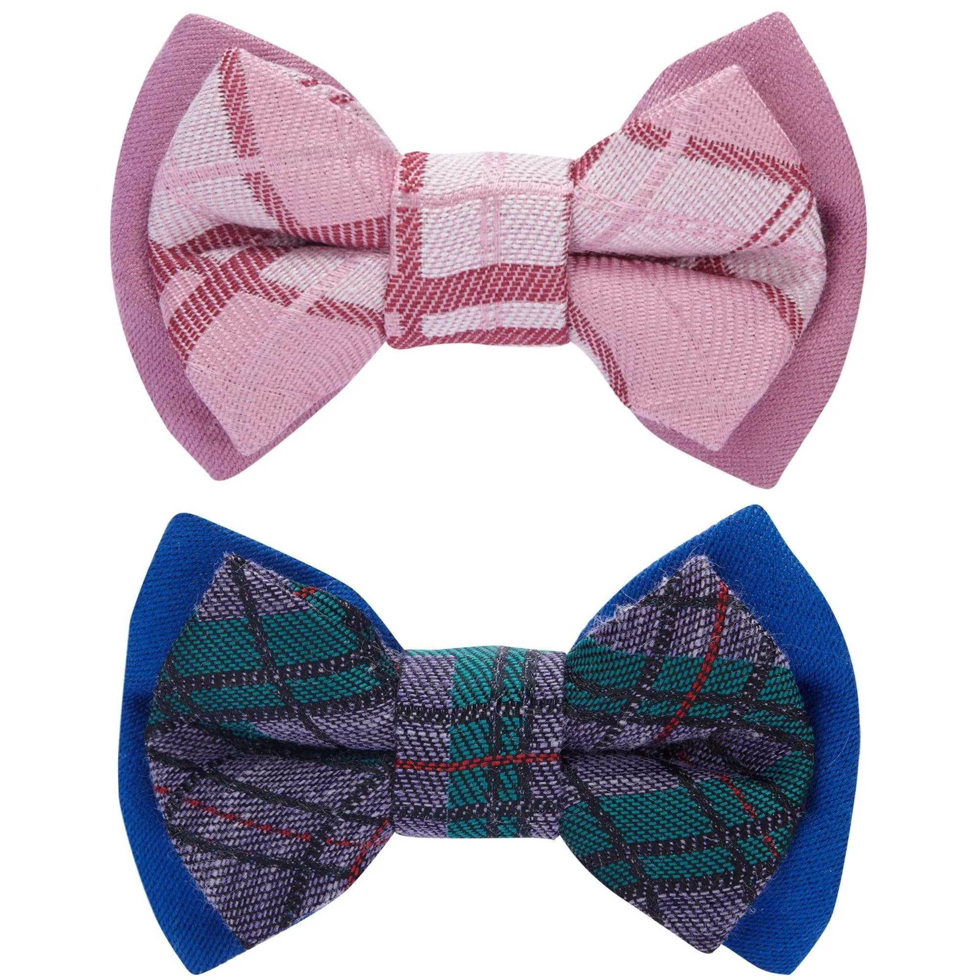 Handmade Plaid Bow Tie Set in Gift Box, 2 Pack